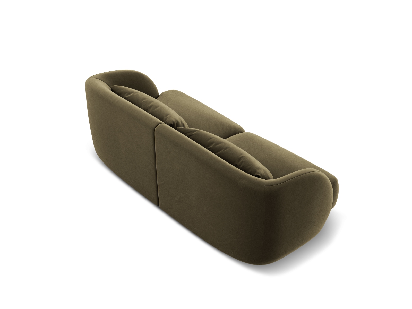 Cosmopolitan Design Sofa Tulum 2-Sitzer Samt Bluvel Grün
