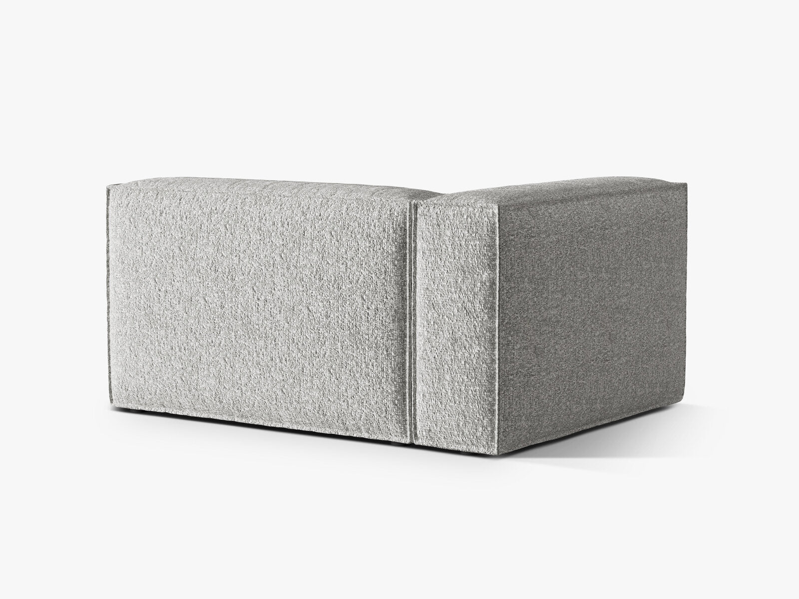 Micadoni Eckmodul Nuria 2-Sitzer Links Boucle Silber