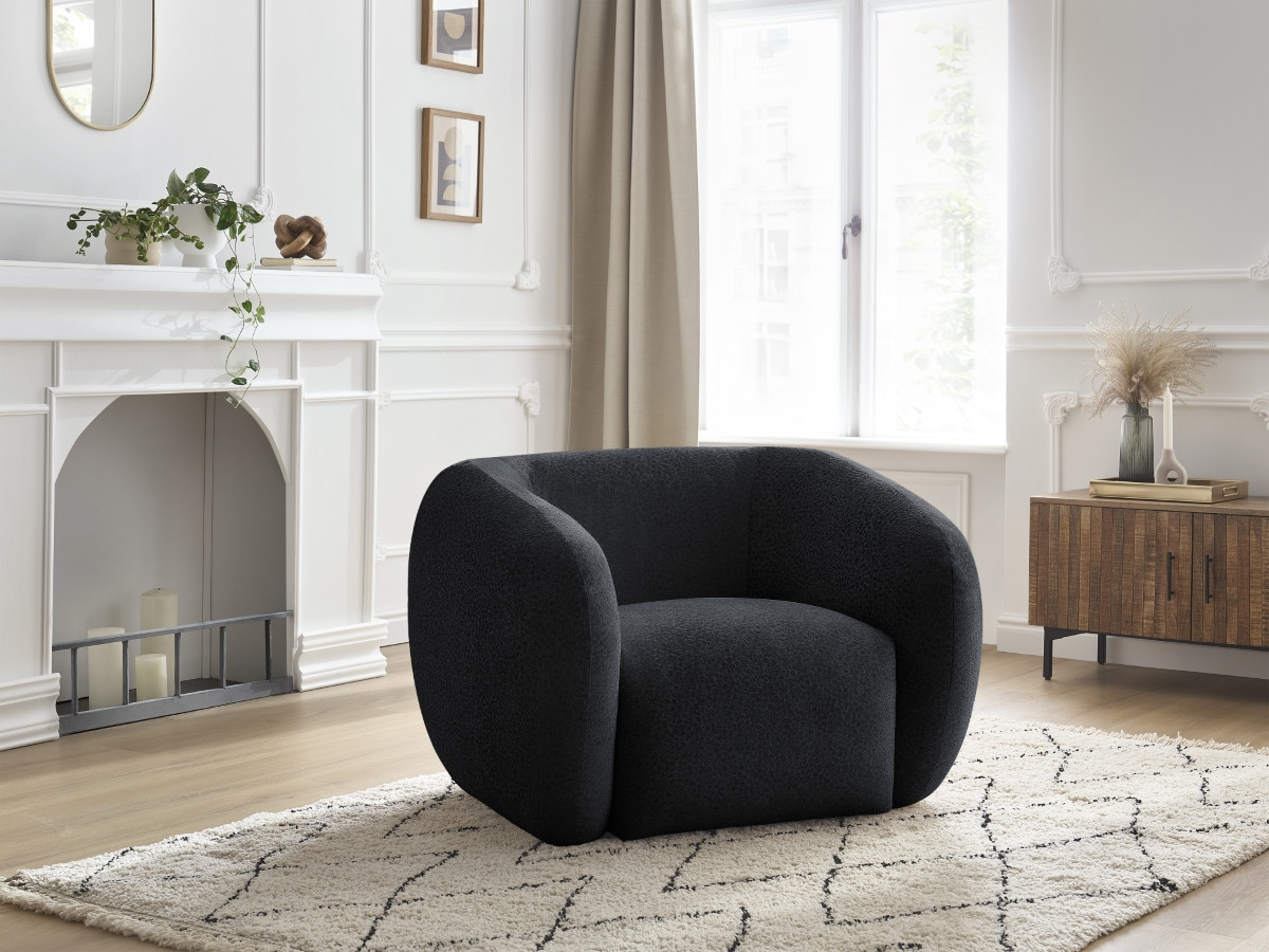 Bobochic Celine Sessel Strukturstoff Schwarz