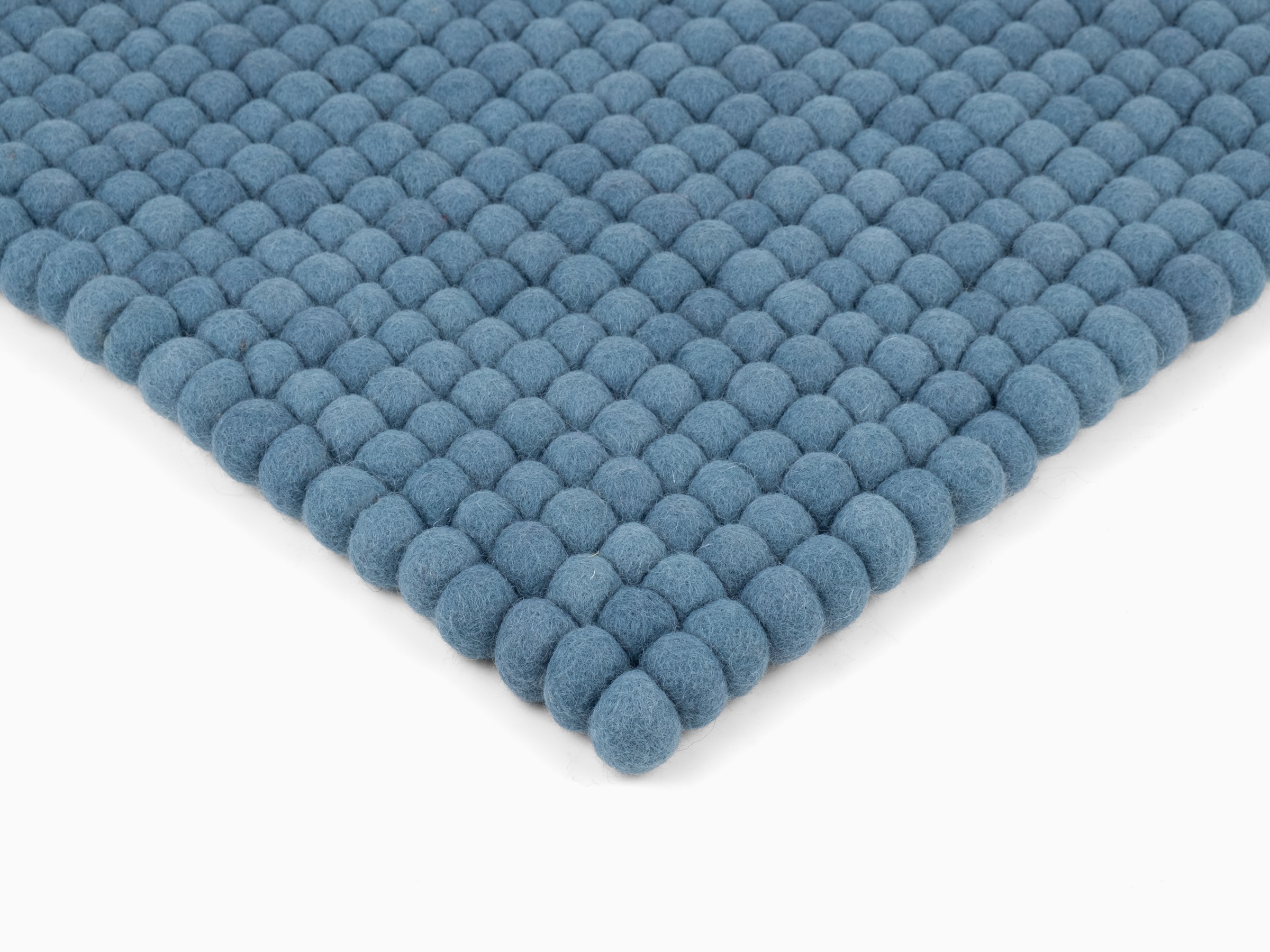 myfelt Nilo Filzkugel-Sitzauflage Blau 36 x 36 cm