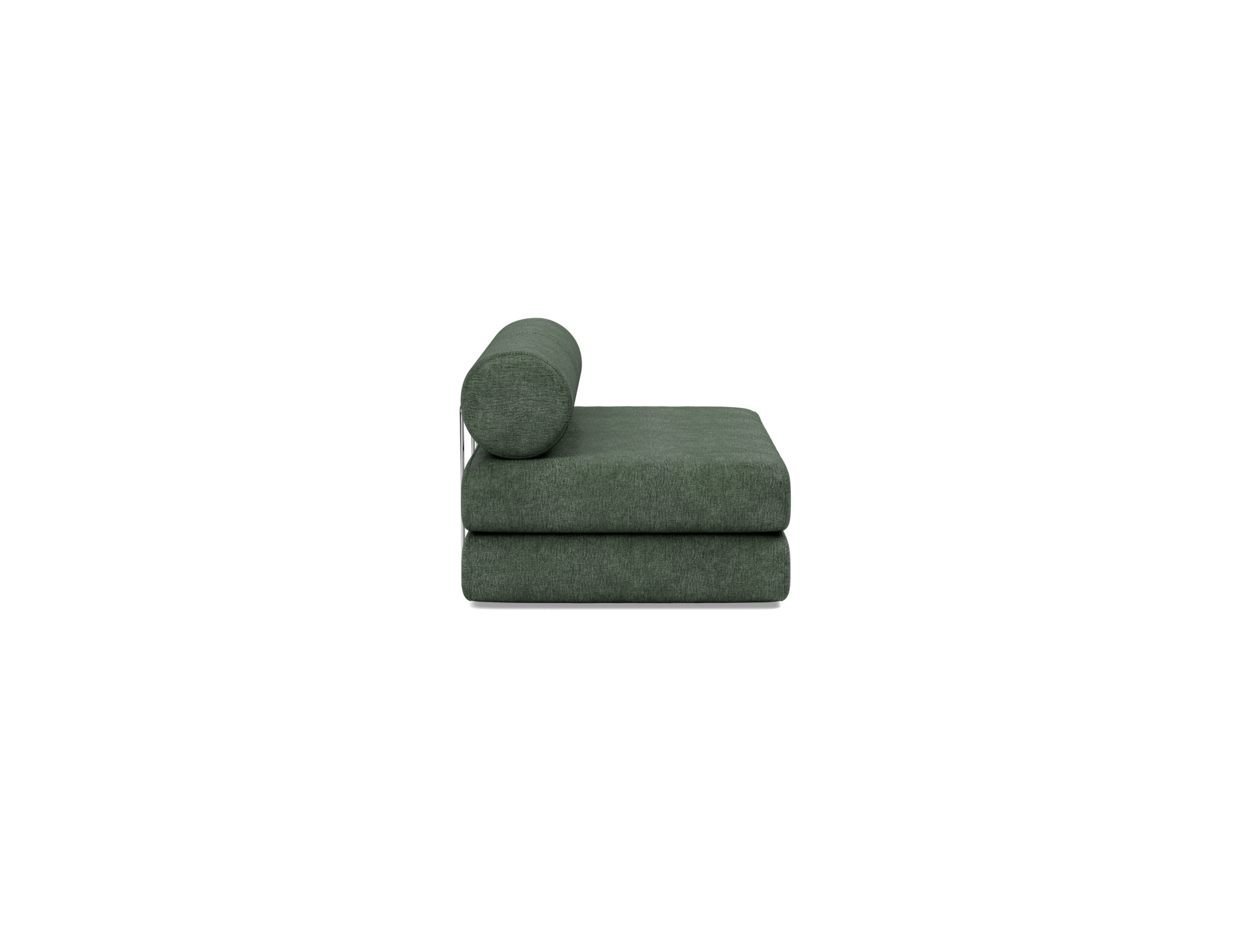 Tagesbett Circlus mit Rückenrollen Flachgewebe Avella 281-Pine-Green