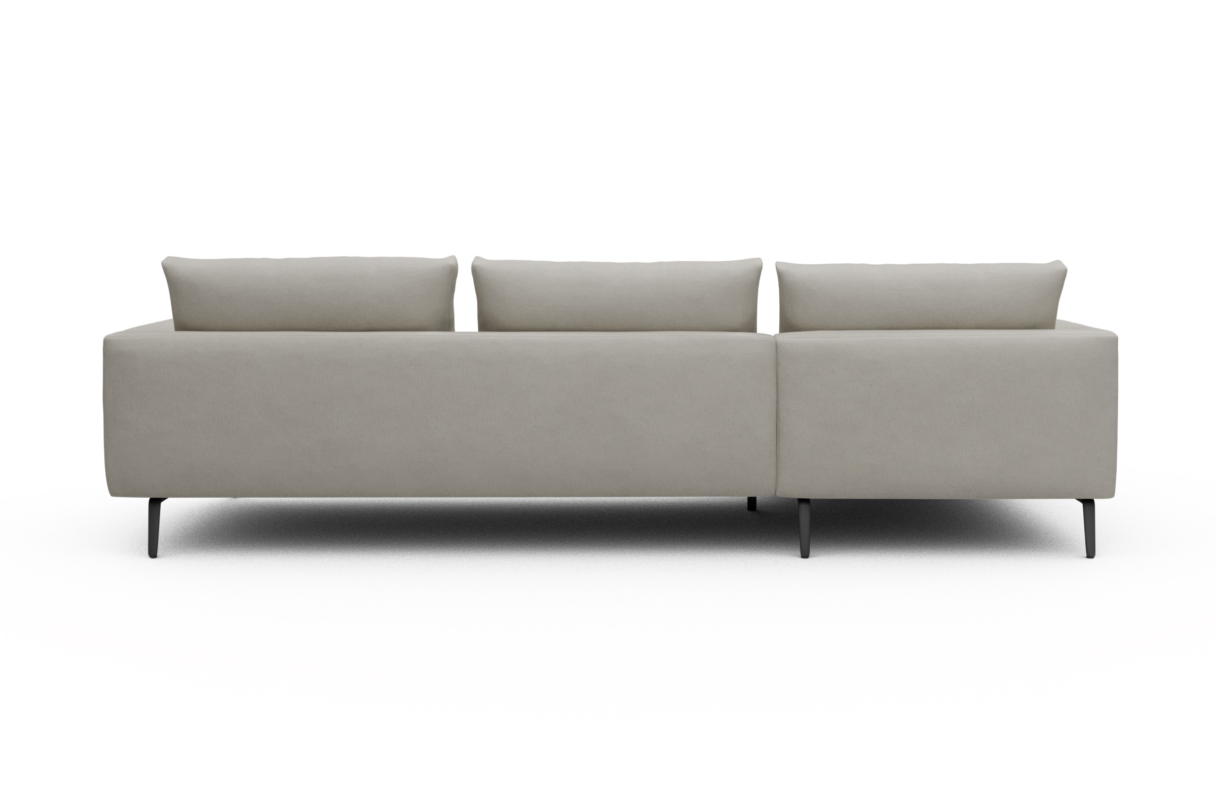 Ecksofa Karl Chaiselongue links mit 2,5-Sitzer Denari-Clean-Beige