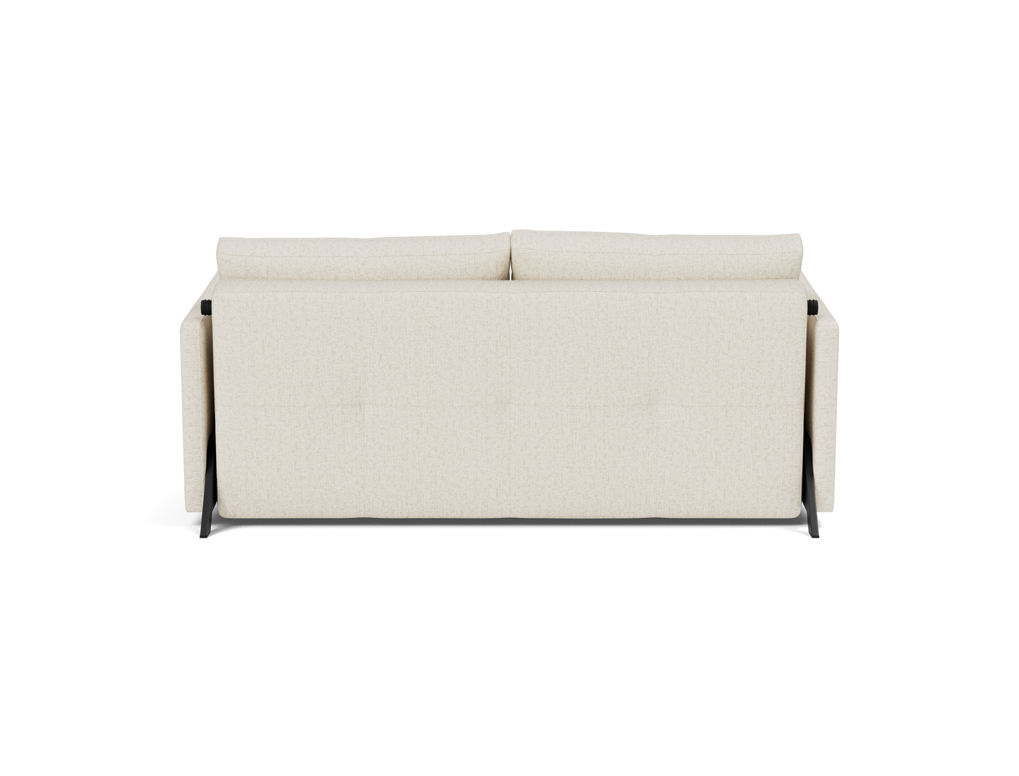Schlafsofa Cubed mit Armlehnen 160 Boucle Skandi 531-Off-White