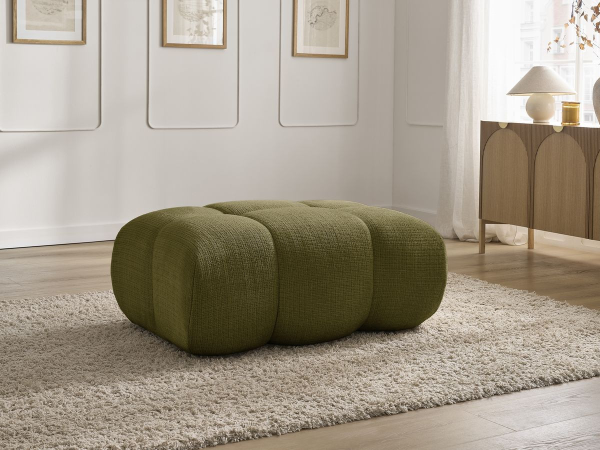 Bobochic Ivane Pouf Strukturstoff Grün