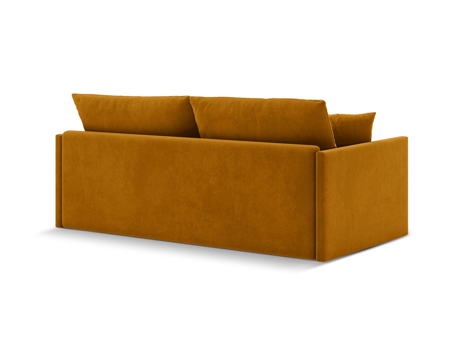 Cosmopolitan Design Schlafsofa Shannon 3-Sitzer Samt Salvador Gelb