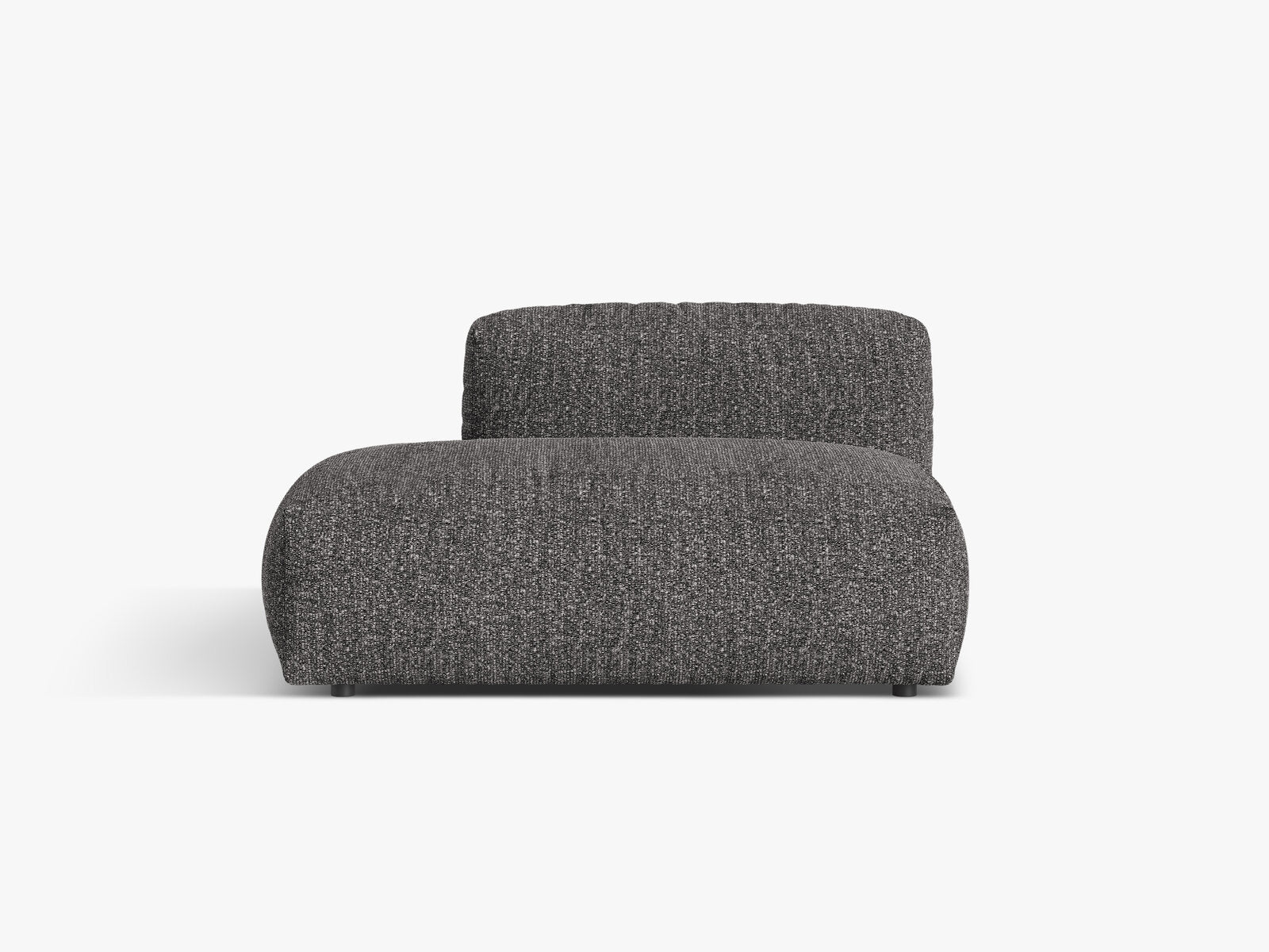 Micadoni Ecksofa-Modul Martina 1-Sitzer Links Boucle Monet Anthrazit