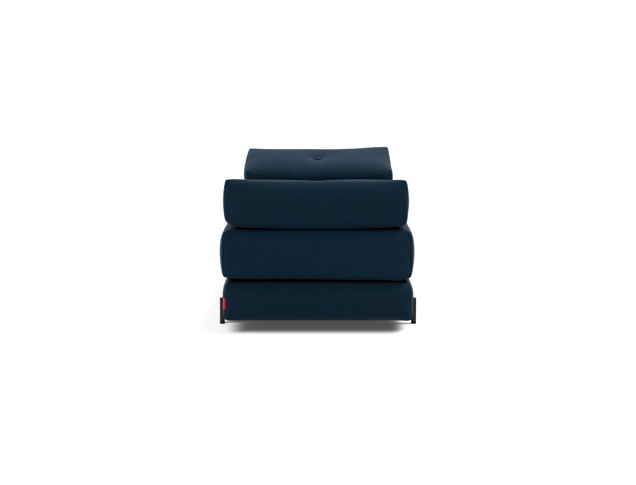 Tagesbett Sigmund Flachgewebe Mixed Dance 528-Blue Beine Indu schwarz