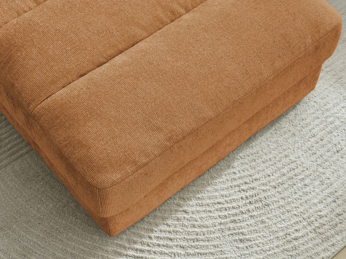 Bobochic Sierra Pouf Strukturstoff Orange