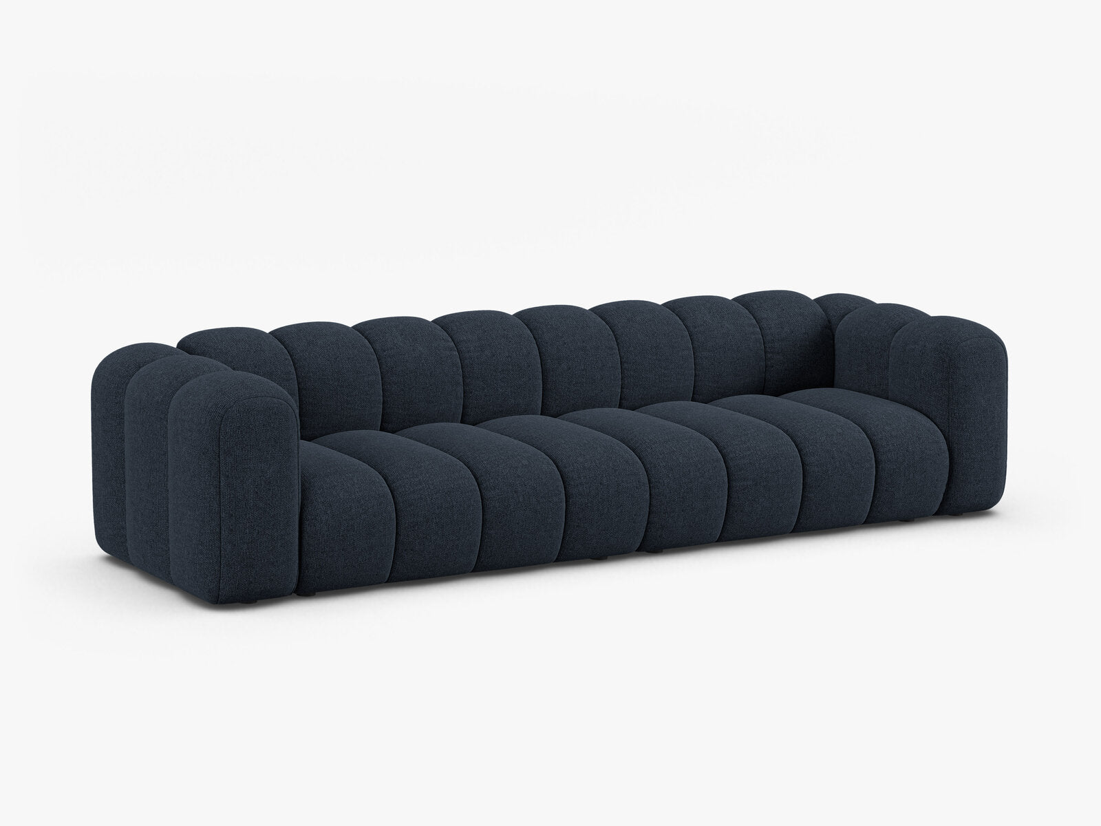 Micadoni Modulares Sofa Lupine 4-Sitzer Chenille Eden Marineblau