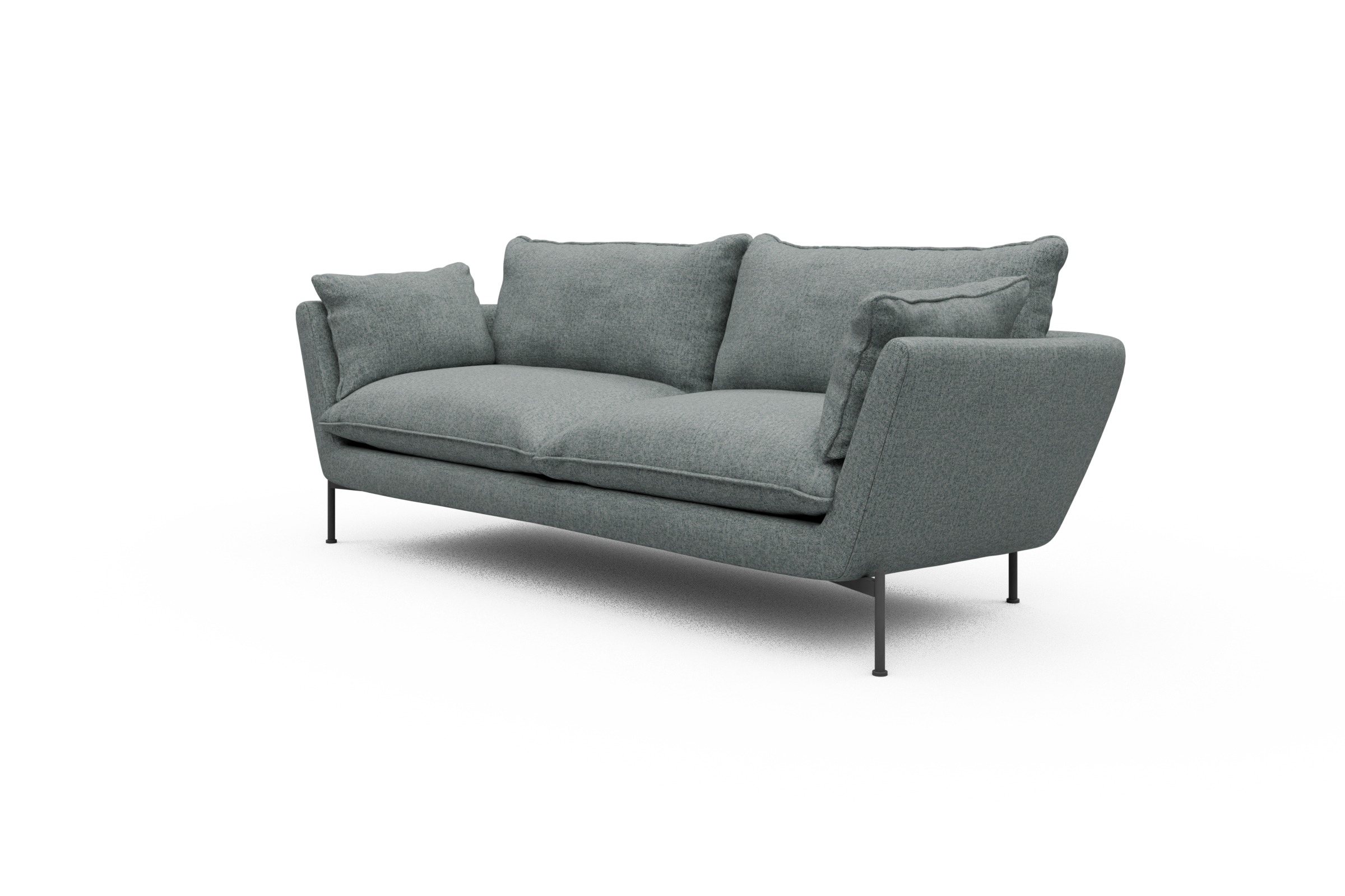 Sofa Anton PREMIUM 3-Sitzer Casone-Light-Mixed-Green