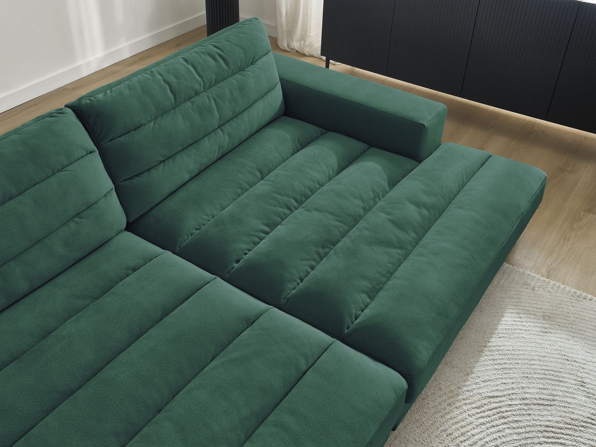 Bobochic Sierra Sofa 4-Sitzer Samt Dunkelgrün