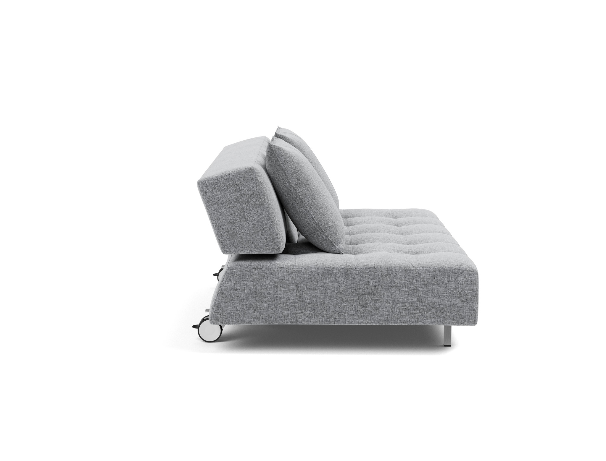 Schlafsofa Long Horn D.E.L. Strukturierter Stoff Twist 565-Granite