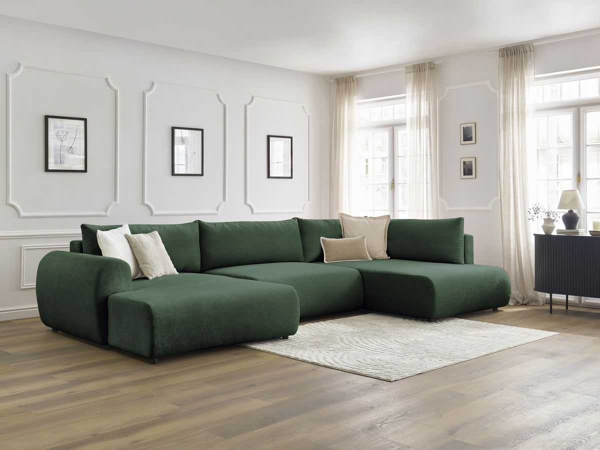 Bobochic Lucien Wohnlandschaft Stoff Grün Ecke links