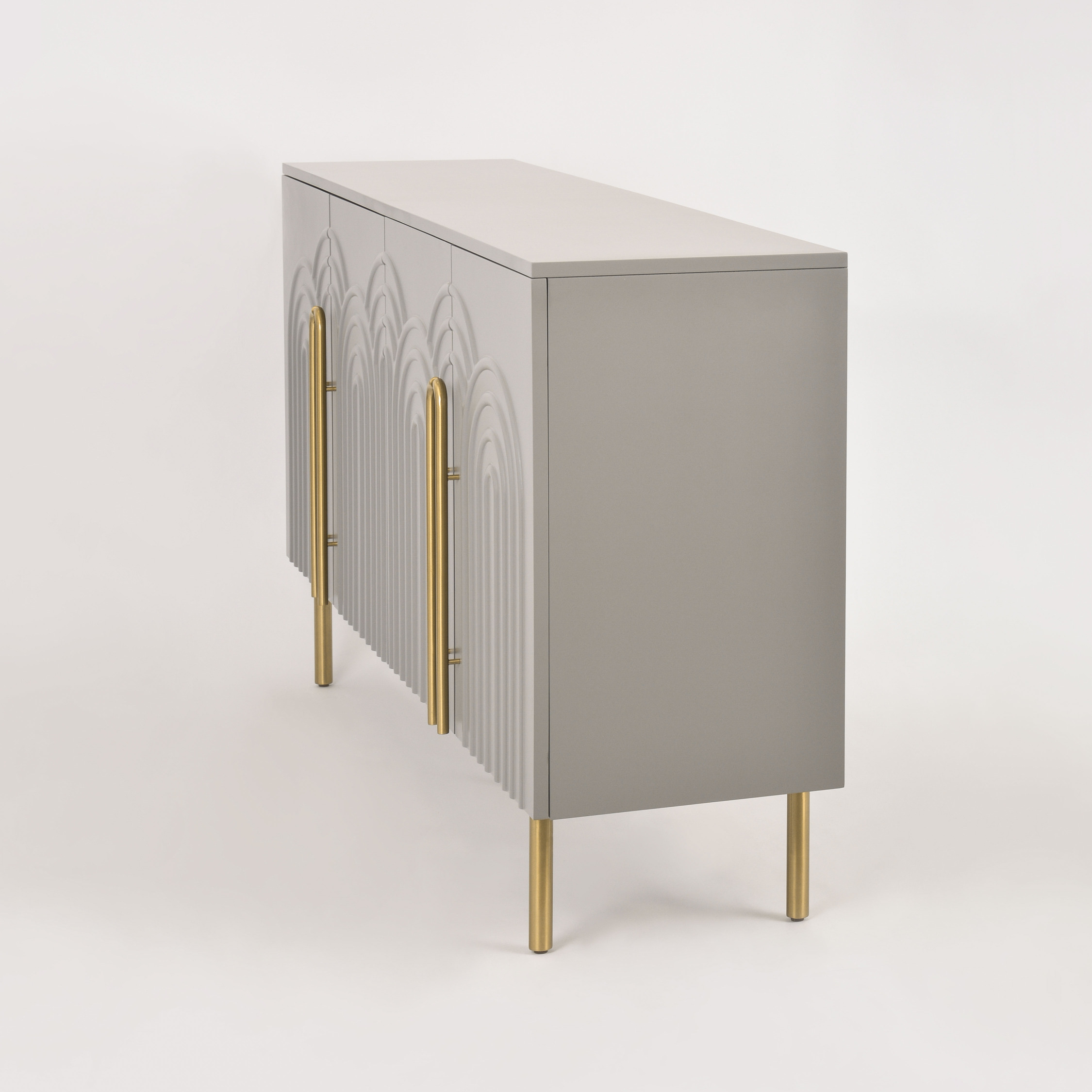 Livin Hill Sideboard Stilig, Beine Hellgrau/Goldfarben