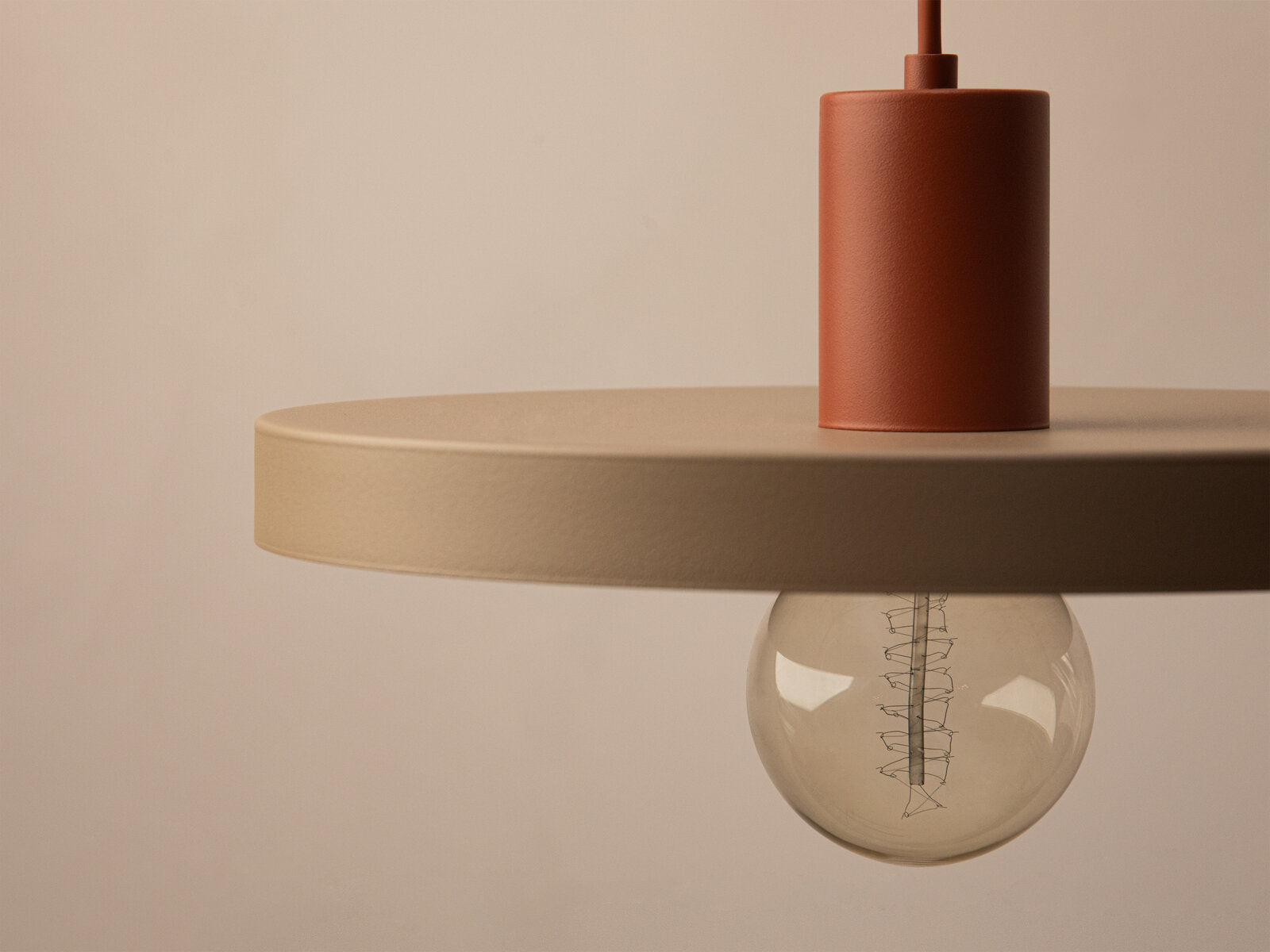 Micadoni Ori Pendelleuchte Ø 30 cm Ziegel / Sabia