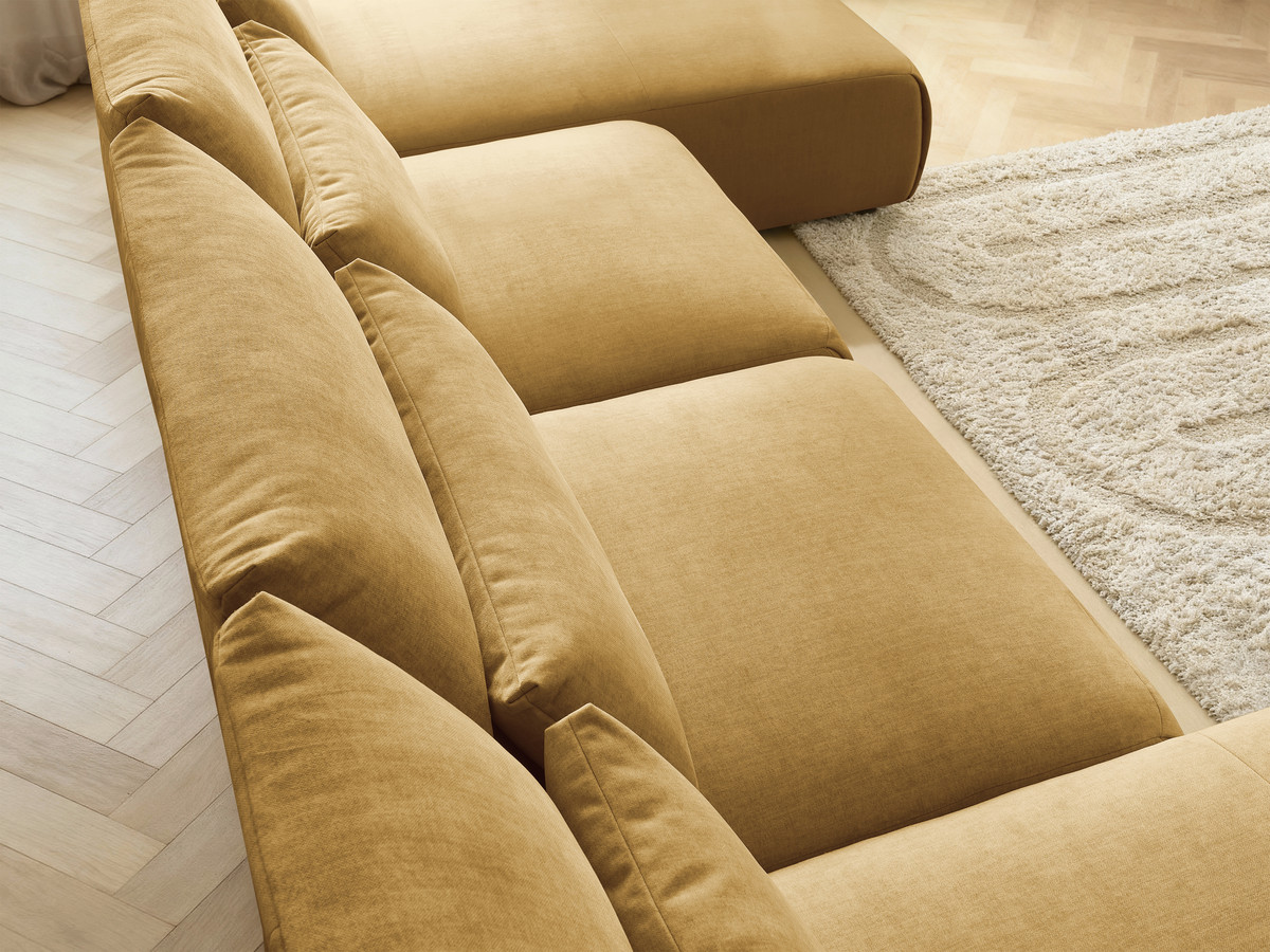 Bobochic Jana Wohnlandschaft Samt Gelb