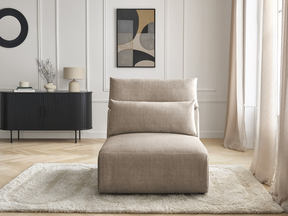 Bobochic Jana Sofamodul 1-Sitzer Samt Taupe