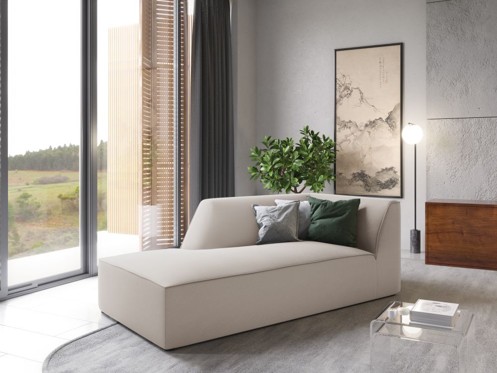 Cosmopolitan Design Chaiselongue Siena Samt Salvador Beige Links