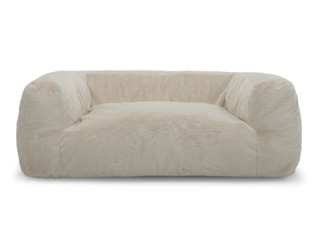 Bobochic Salto Hundekorb Kunstfell Beige, Größe M (80 cm)