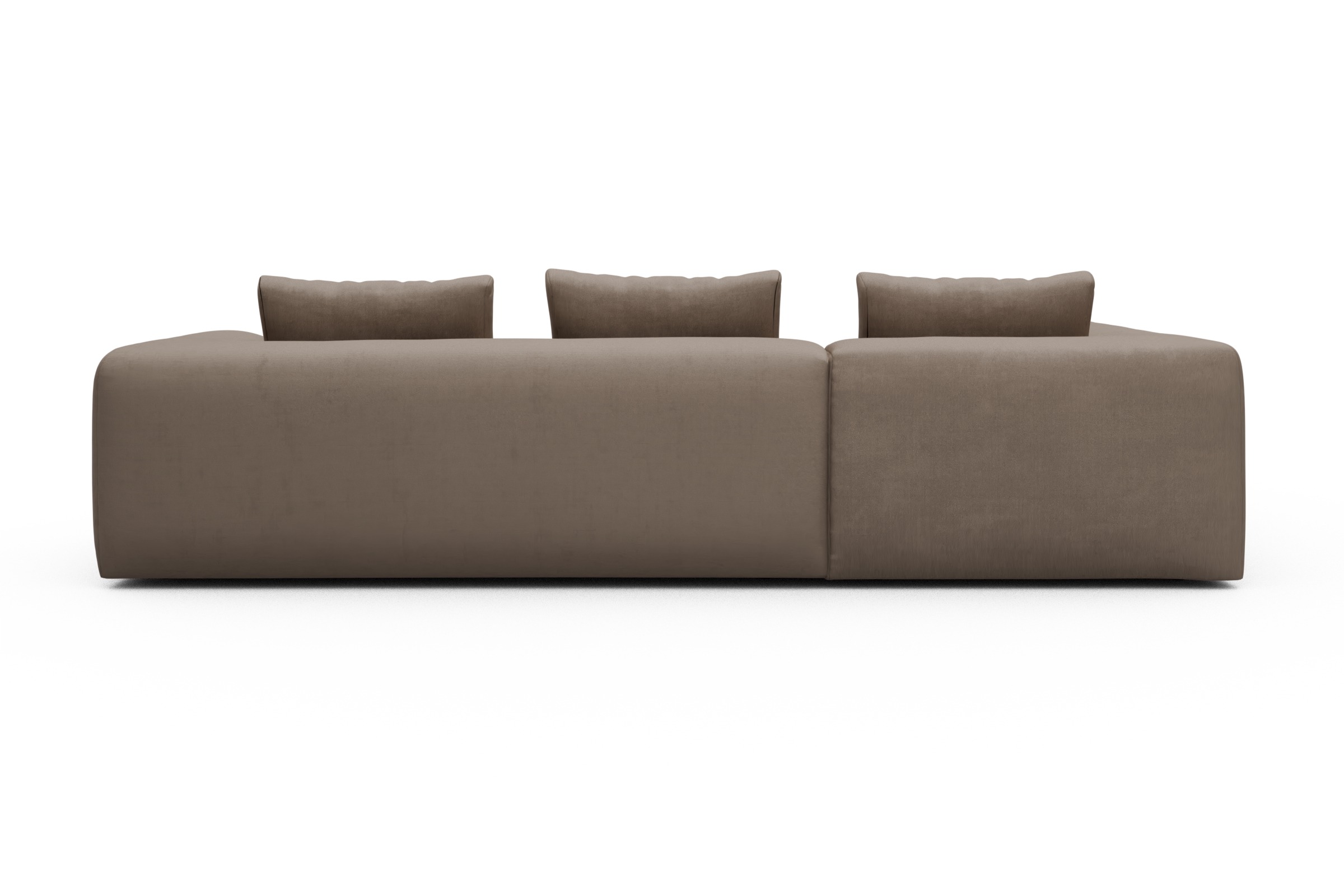 Ecksofa Fred Relax-Ecke links mit 2,5-Sitzer Cordufine-Biege
