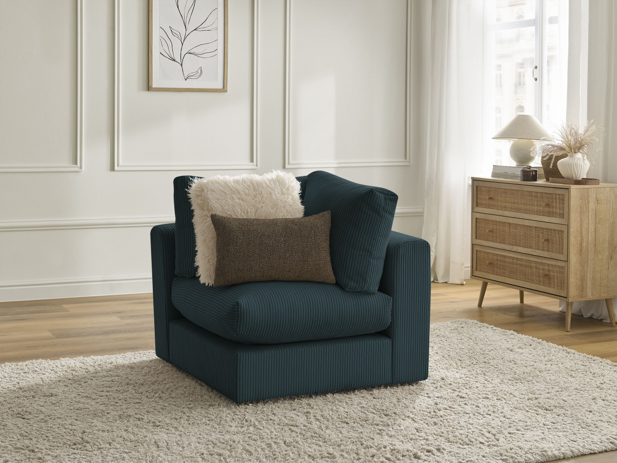 Bobochic Paris Eckmodul Cordsamt Dunkelblau