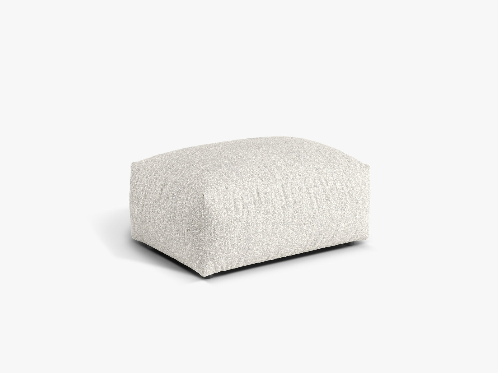 Micadoni Hocker Martina 1-Sitzer Boucle Monet Grau Beige Melange