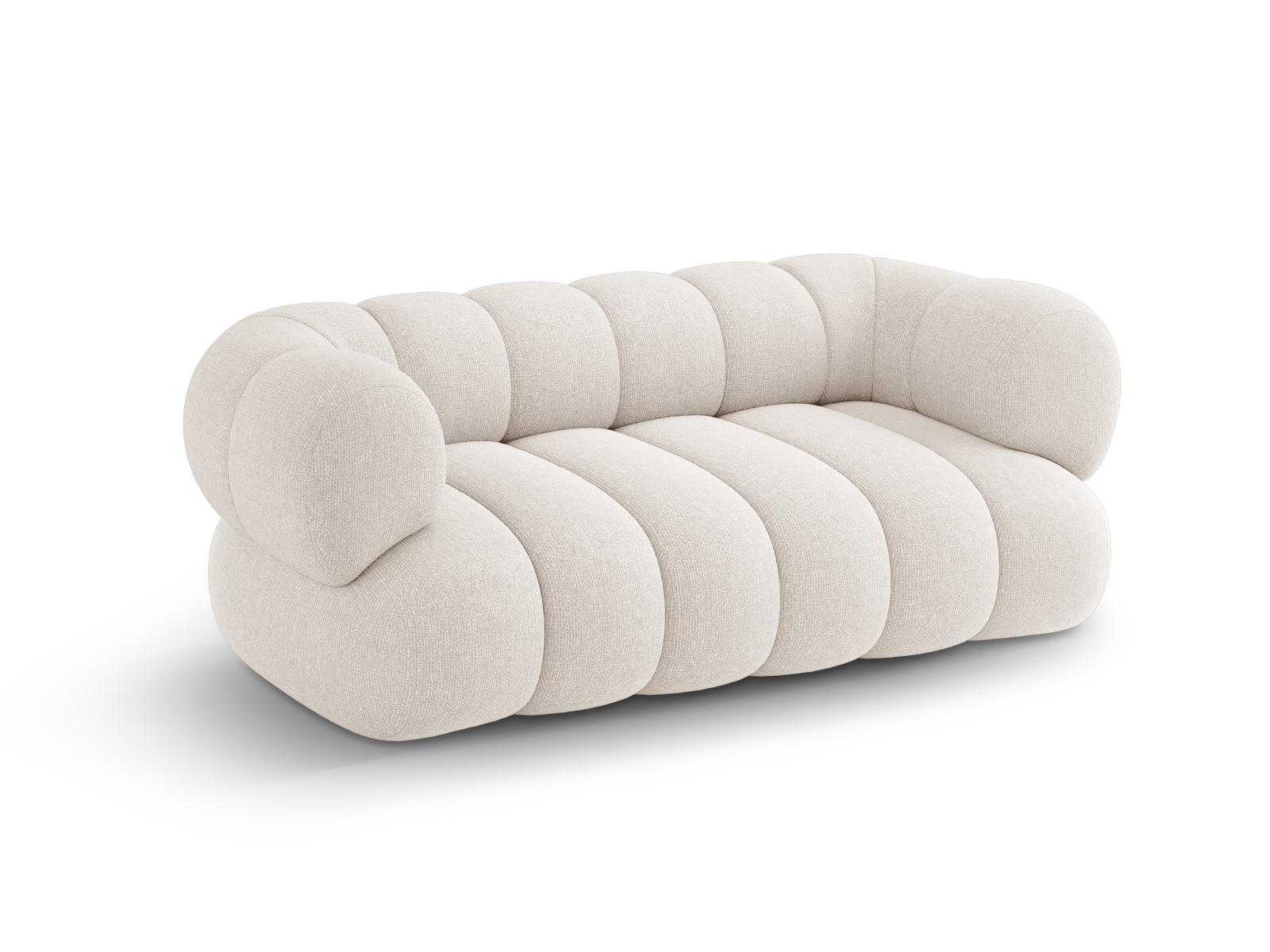 Cosmopolitan Design Sofa Koge 2-Sitzer Chenille Eden Helles Beige