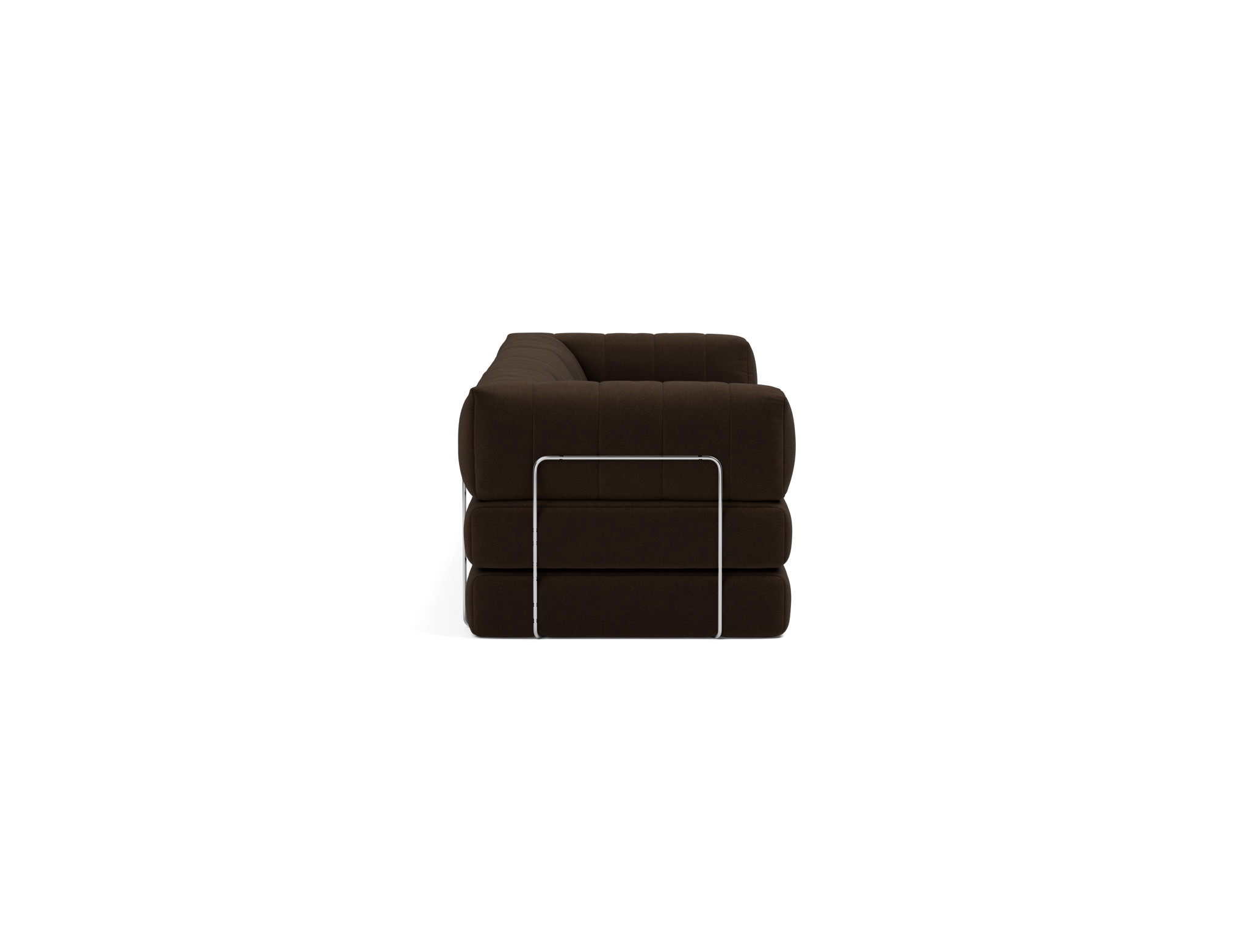 Schlafsofa CozyPad Grand mit Armlehnen Strukturierter Stoff Taura 358-Chocco
