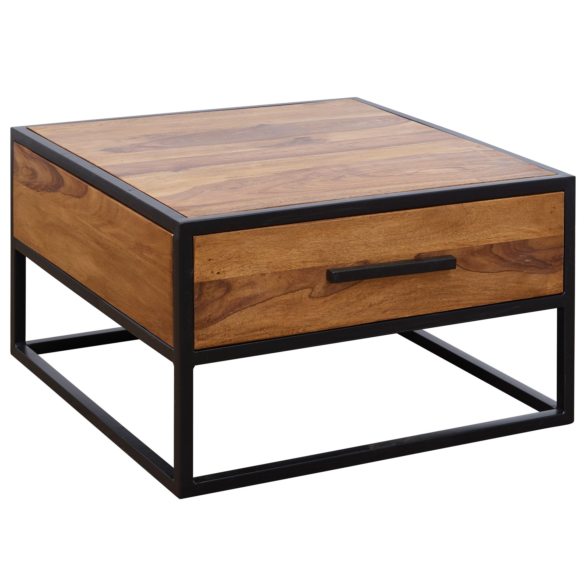 Couchtisch Brovst Sheesham Massivholz 65 × 65 × 38 cm