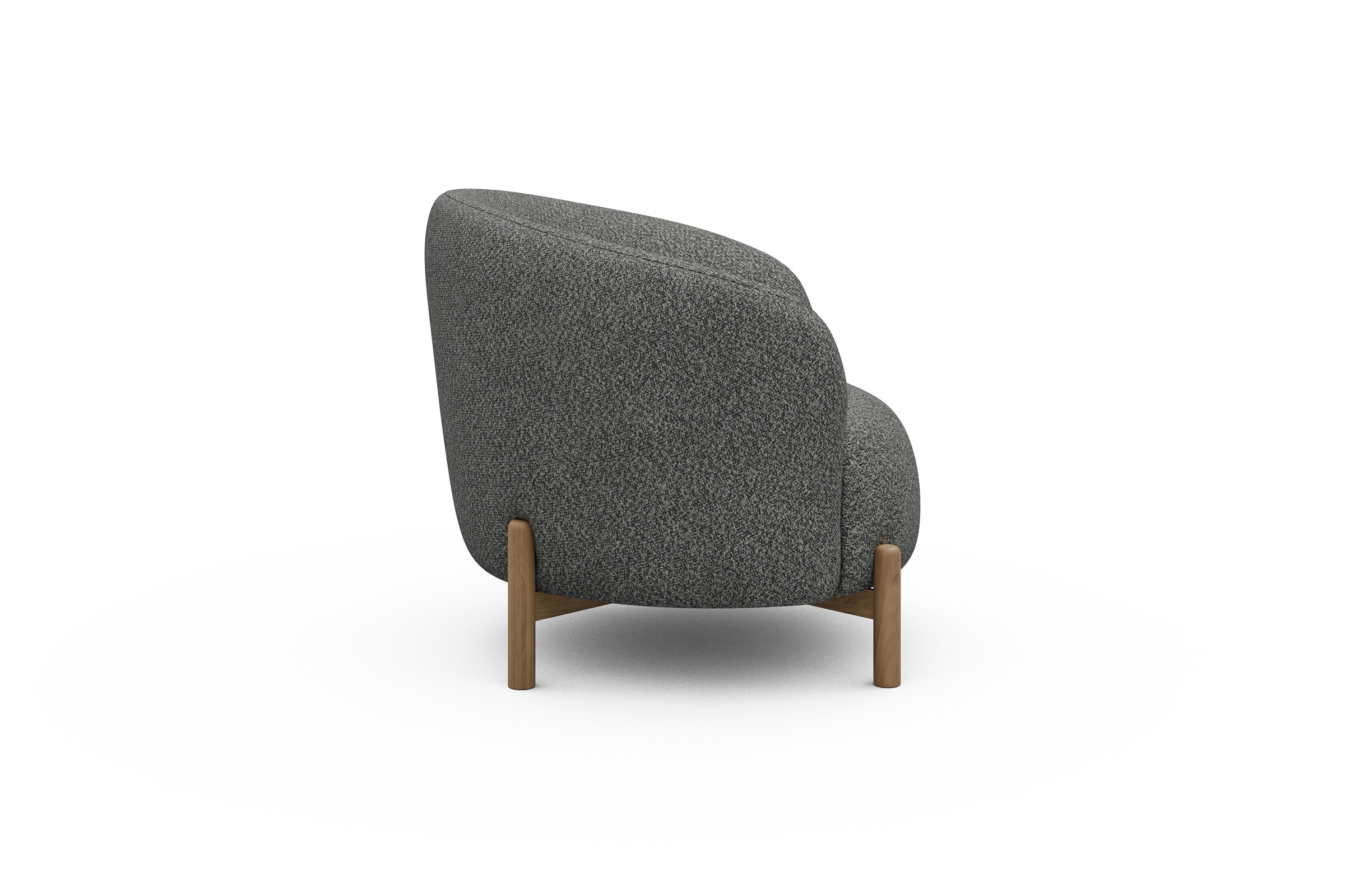 Sessel Ronda Holzbeine Eiche Natur Vanora-Warm-Grey