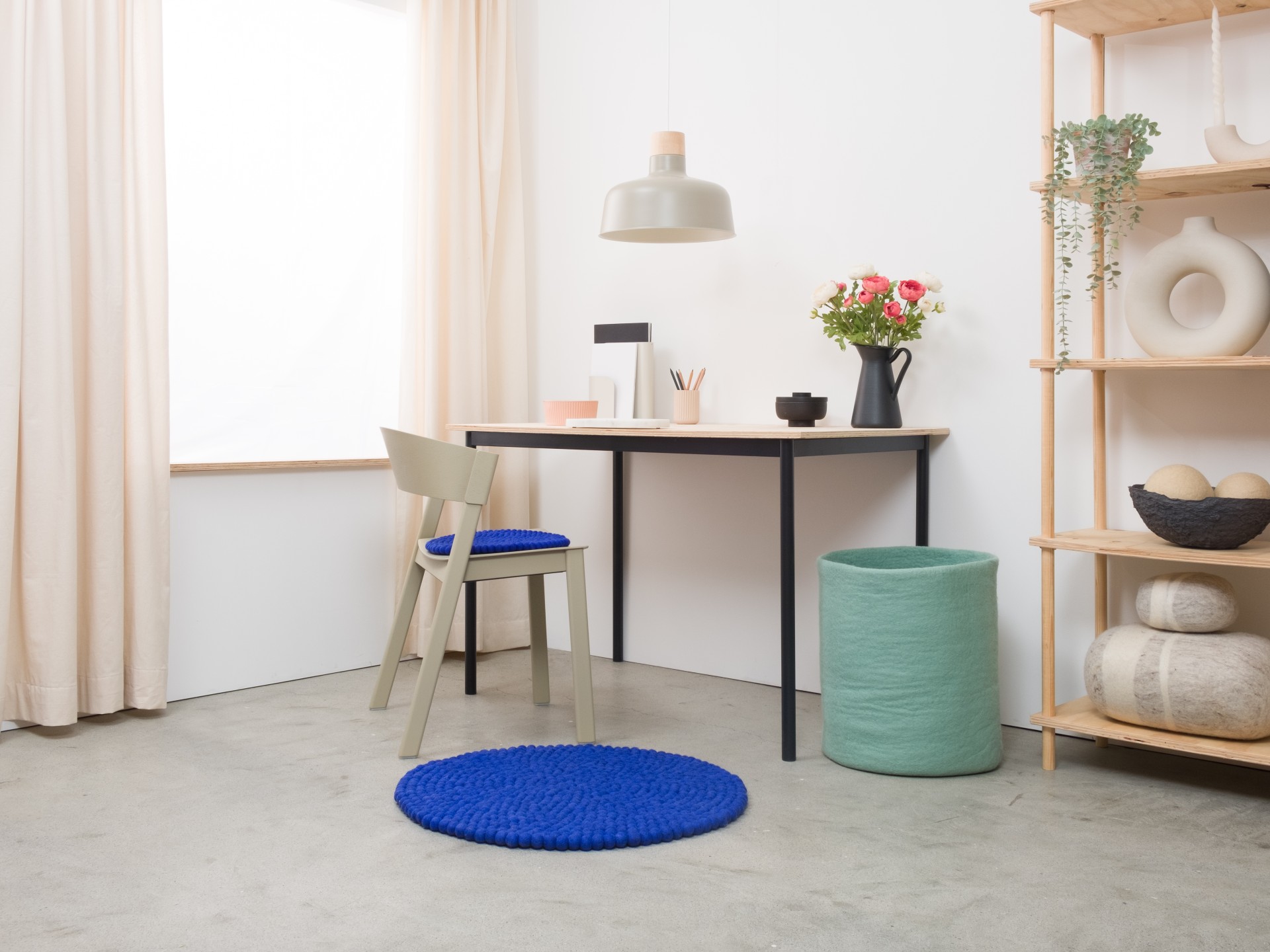myfelt Isa Filzkugelteppich - 70 cm