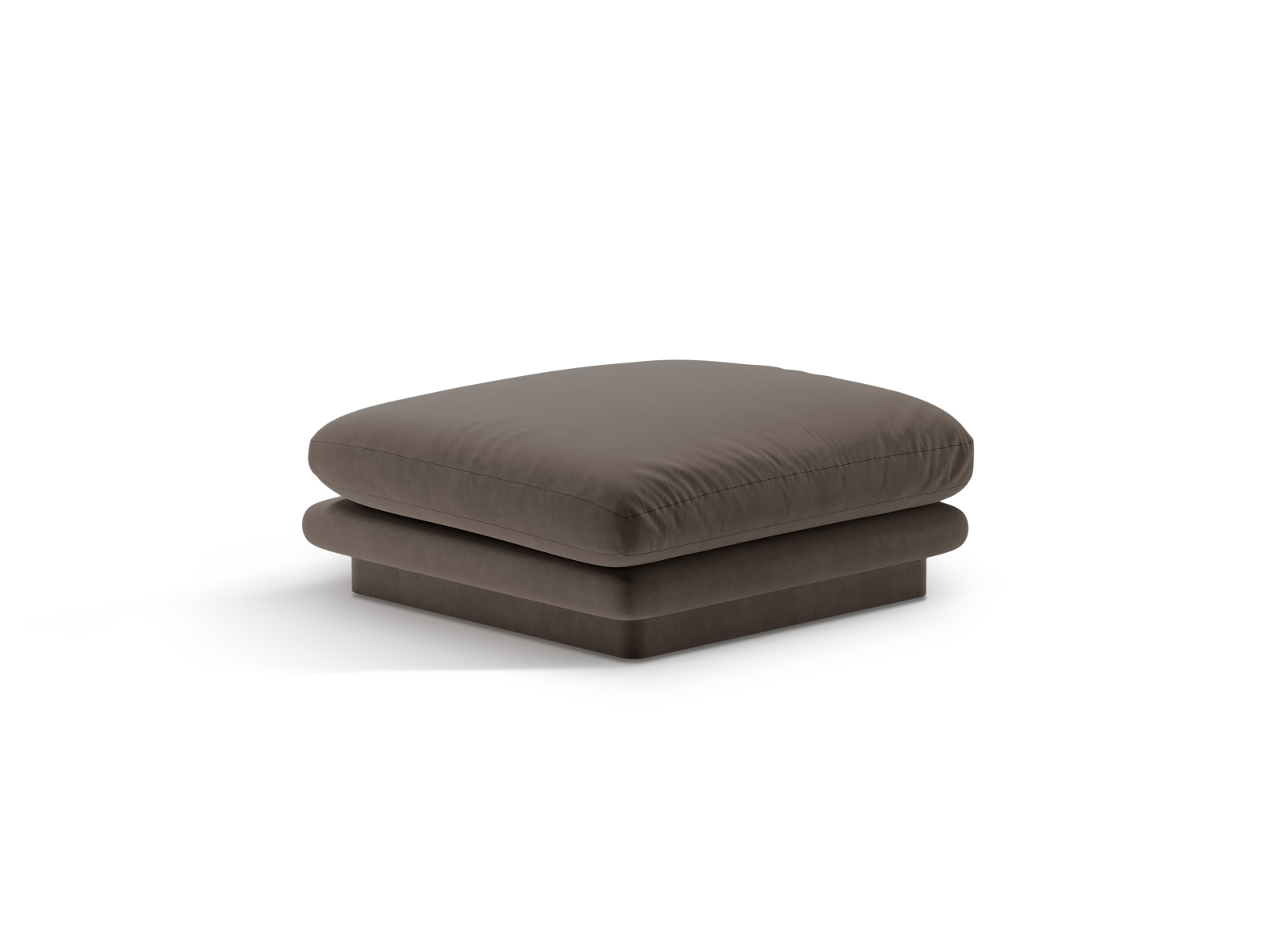 Micadoni Hocker Torino 1-Sitzer Samt Ebenholz