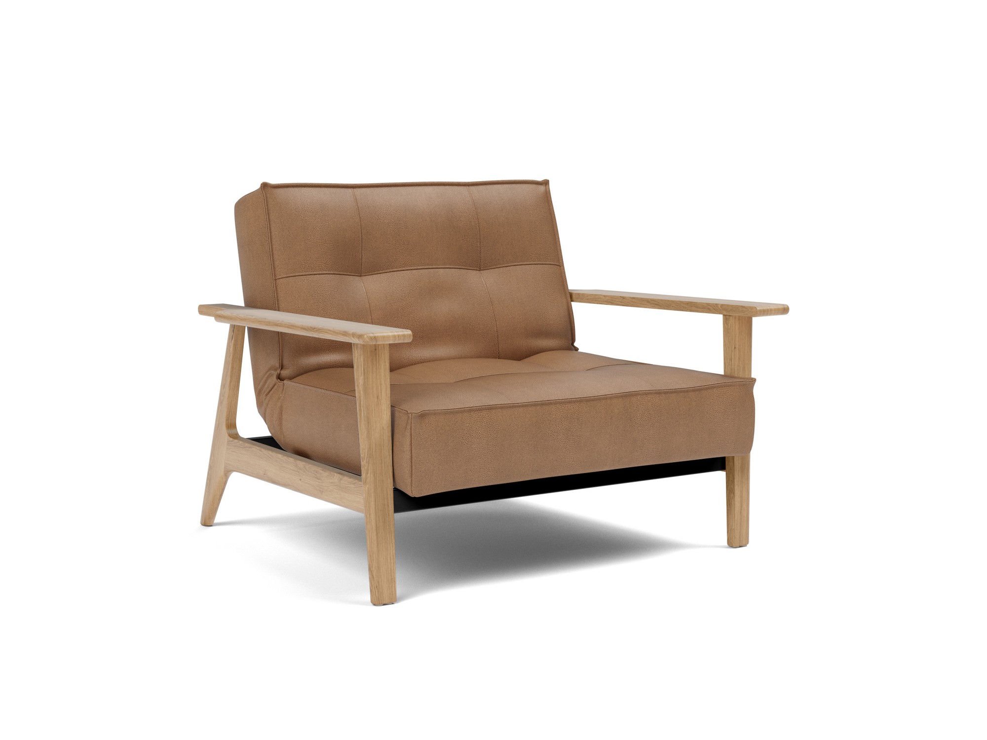 Sessel Splitback Frej Lederoptik Faunal 551-Brown