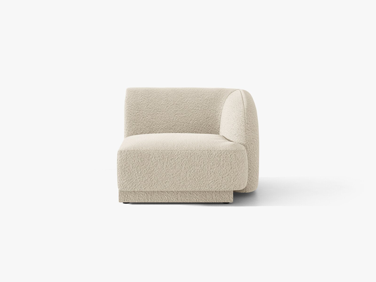 Micadoni Eckmodul Miley 1-Sitzer Rechts Boucle Baloo Beige