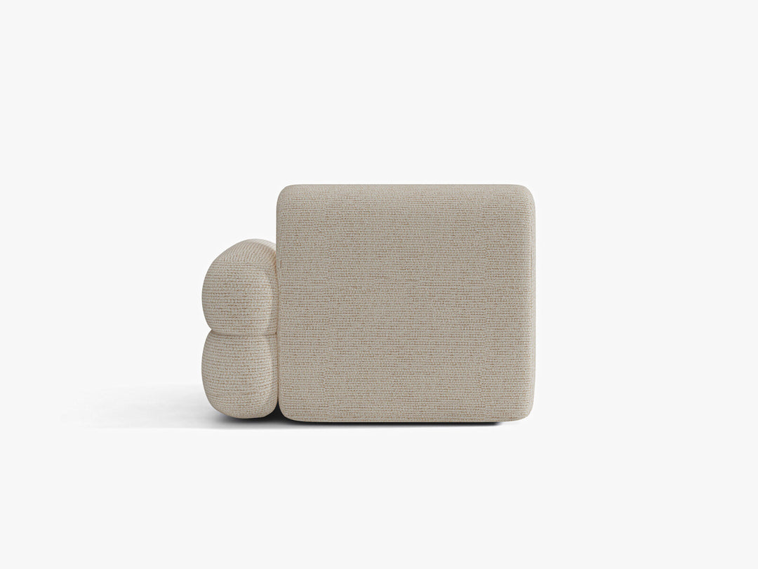 Micadoni Neo Sofamodul Rechts Chenille SILENCIO Helles Beige