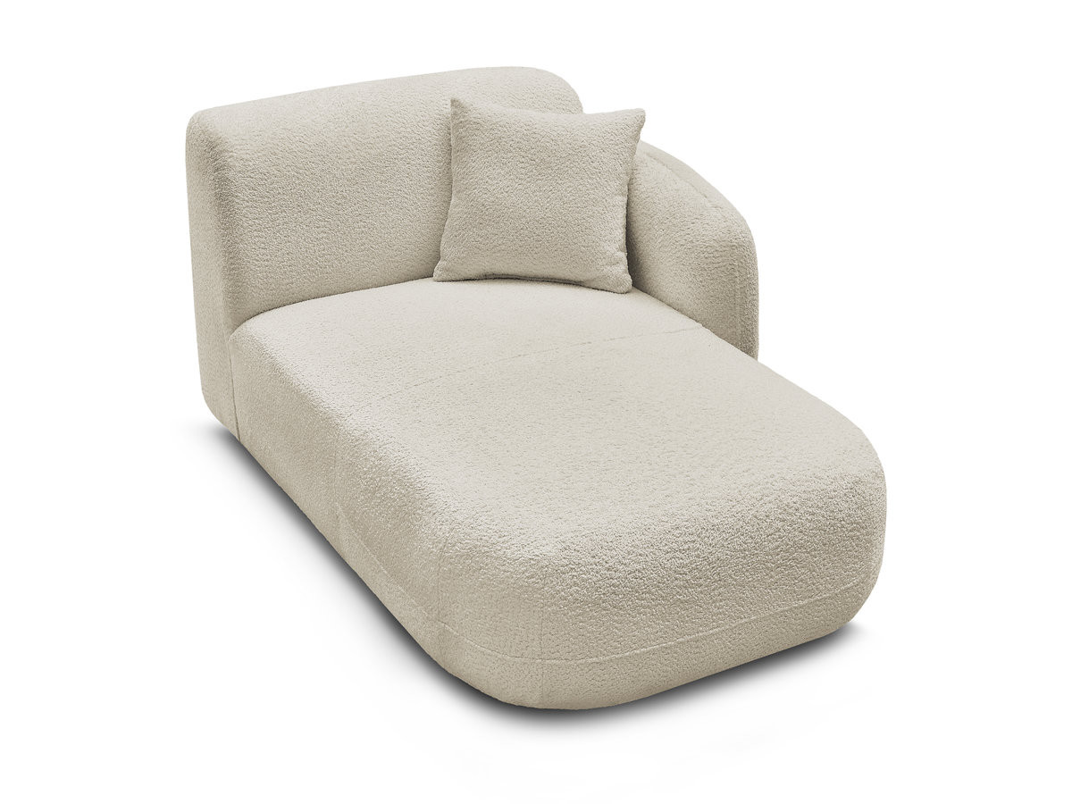 Bobochic Anda Méridienne-Modul Chenille Beige Ecke rechts