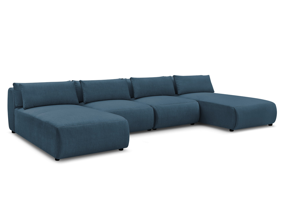 Bobochic Jana Wohnlandschaft Samt Blau
