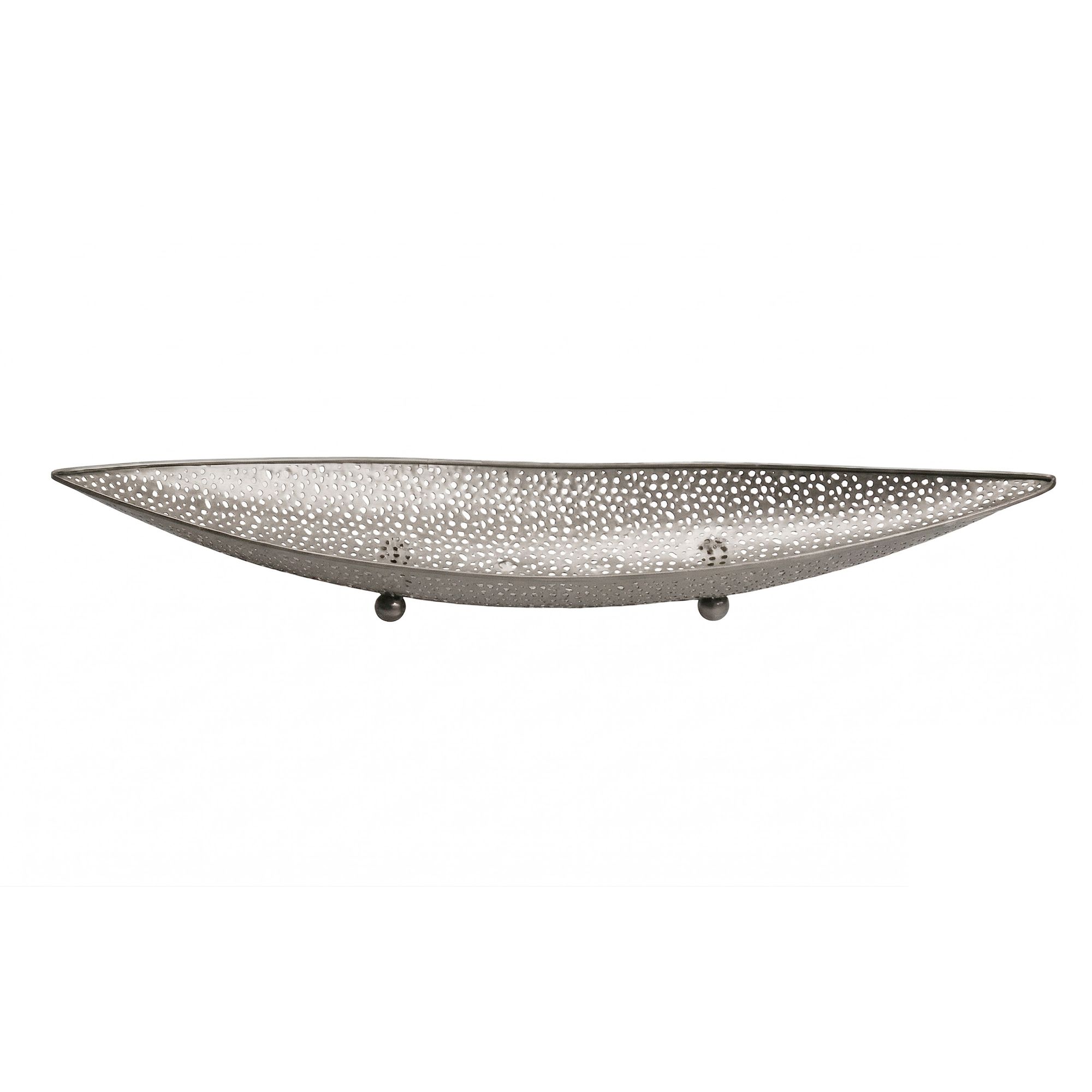 Dekoschale Lyngdal Metall Silber 60 × 16 × 9 cm