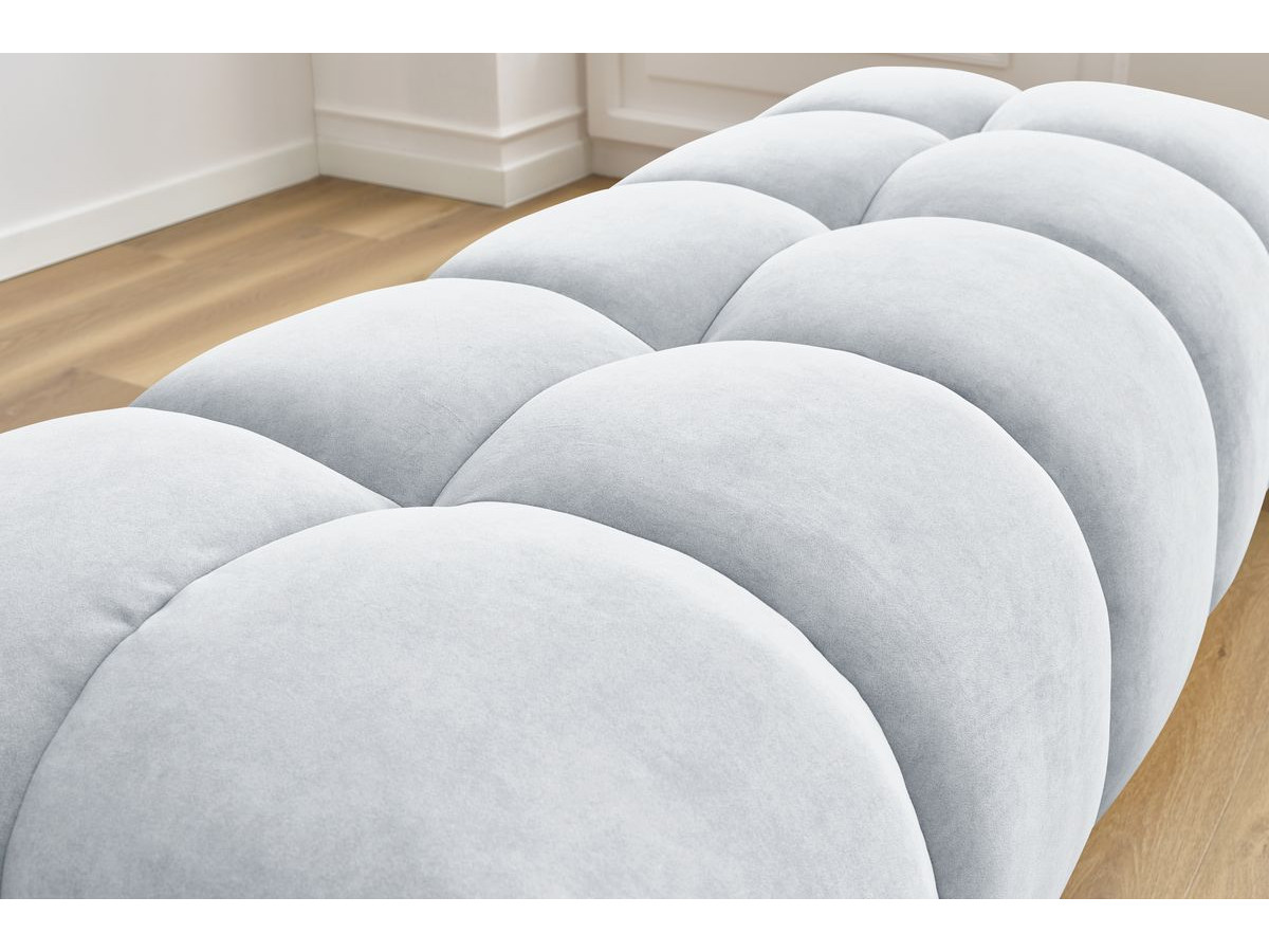 Bobochic Mont-blanc Pouf Samt Hellgrau