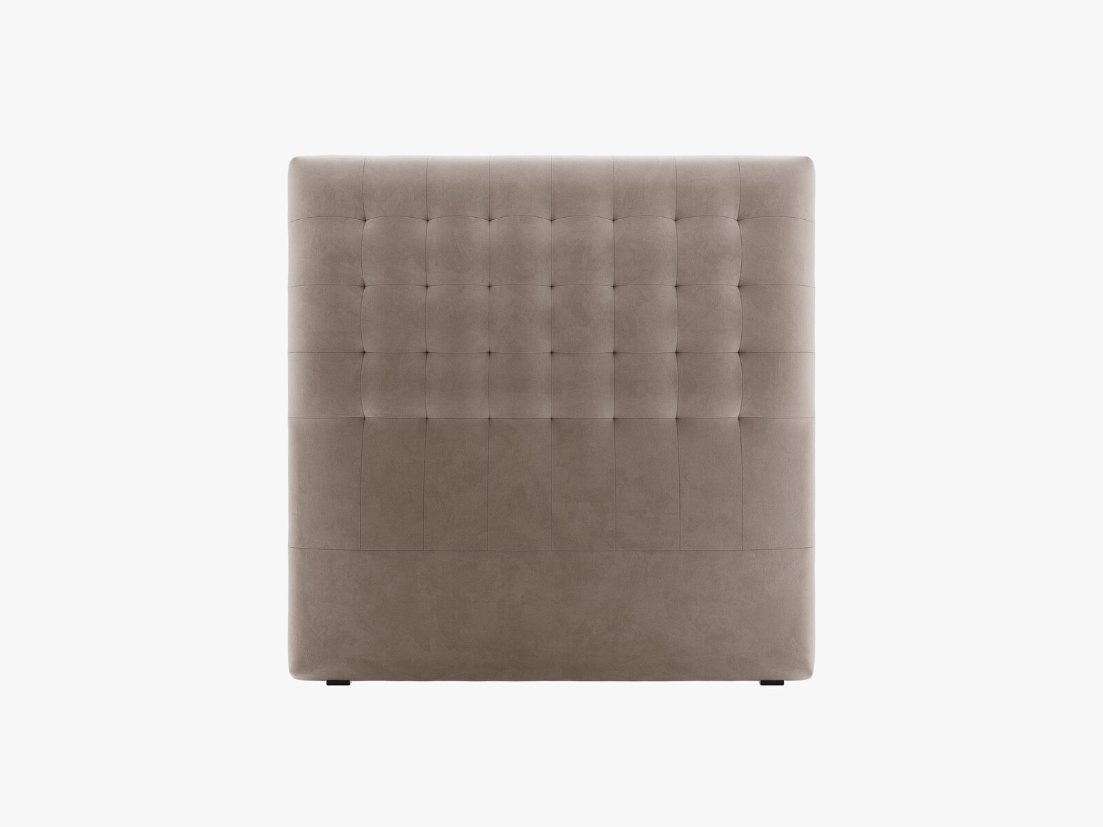 Micadoni Nova Samtiger Kopfteil 120 cm (H 120 cm) Samt Paris Warmes Grau 120x120