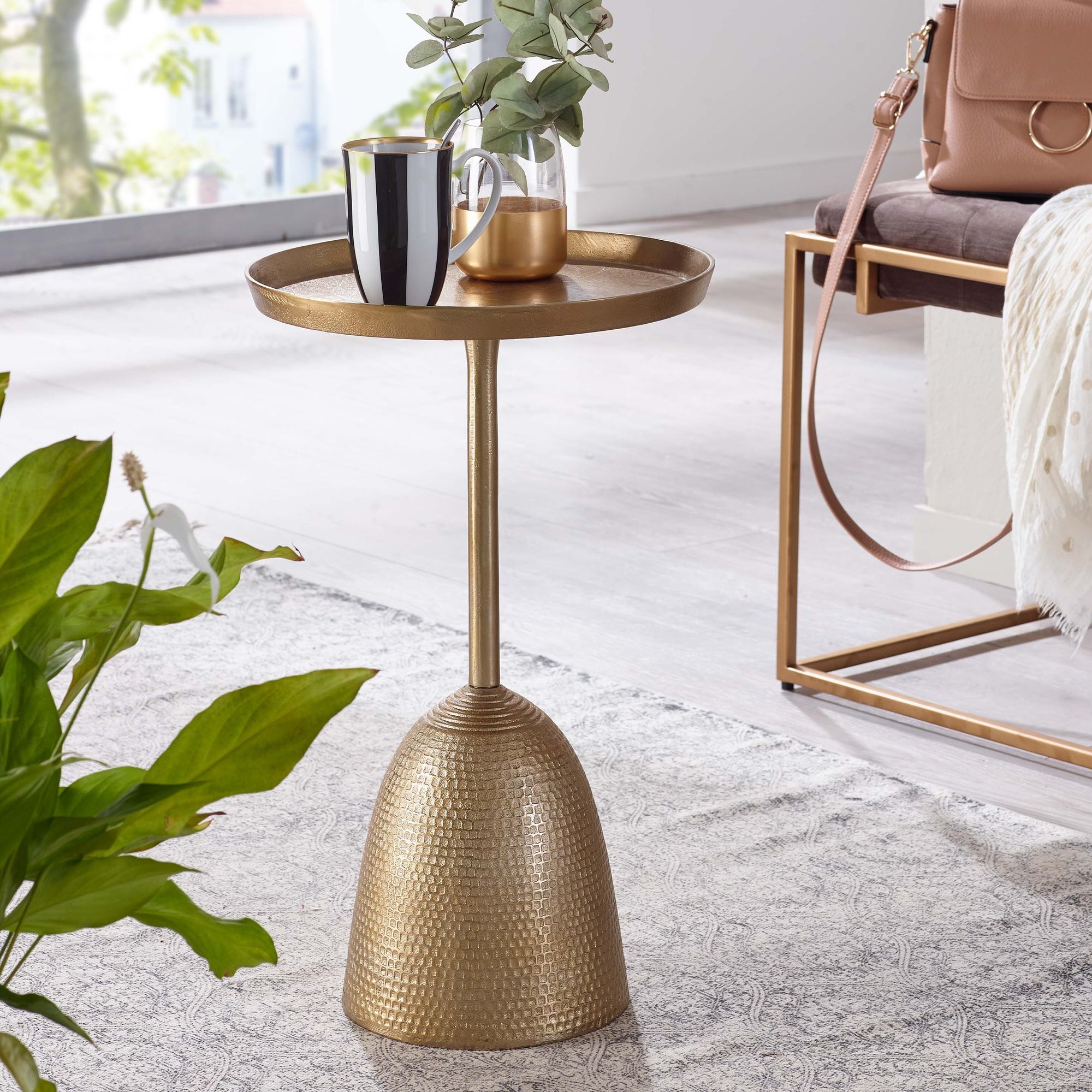Beistelltisch Varmahlid Aluminium Gold Ø 33 cm