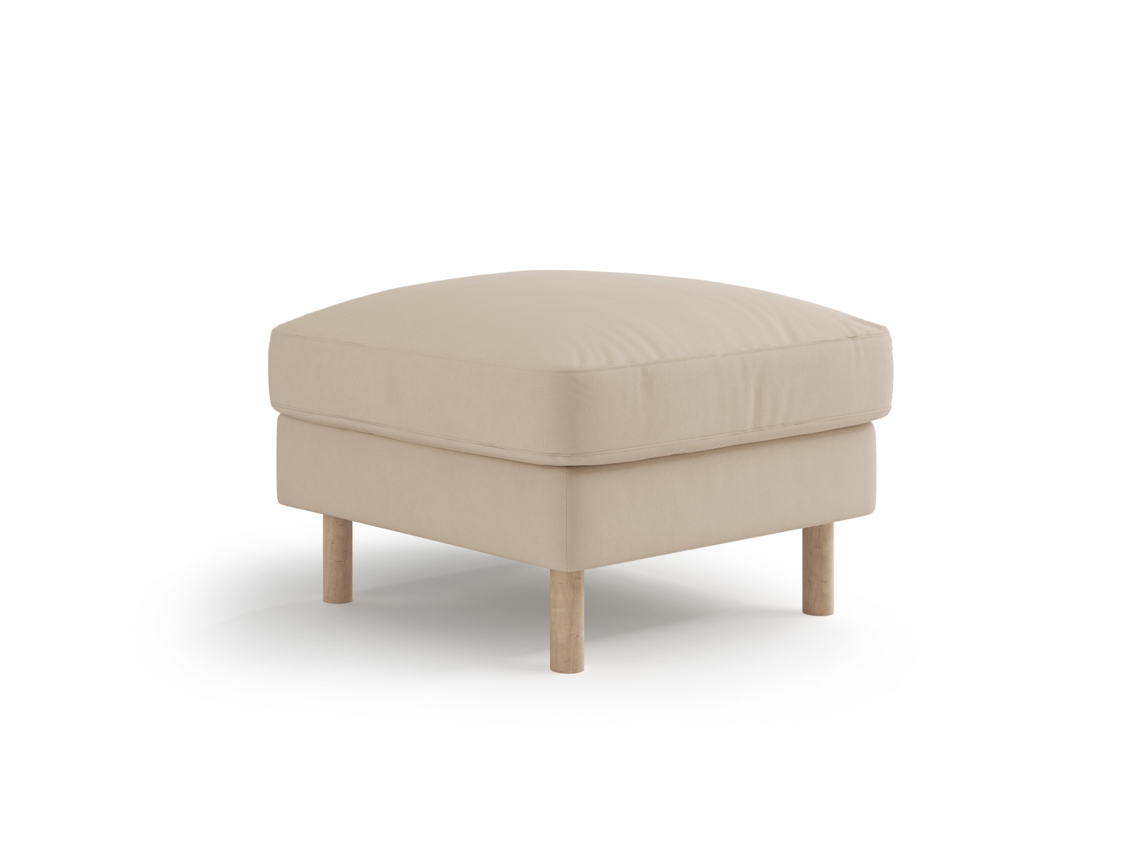 Micadoni Hocker Eden 1-Sitzer Samt Nude