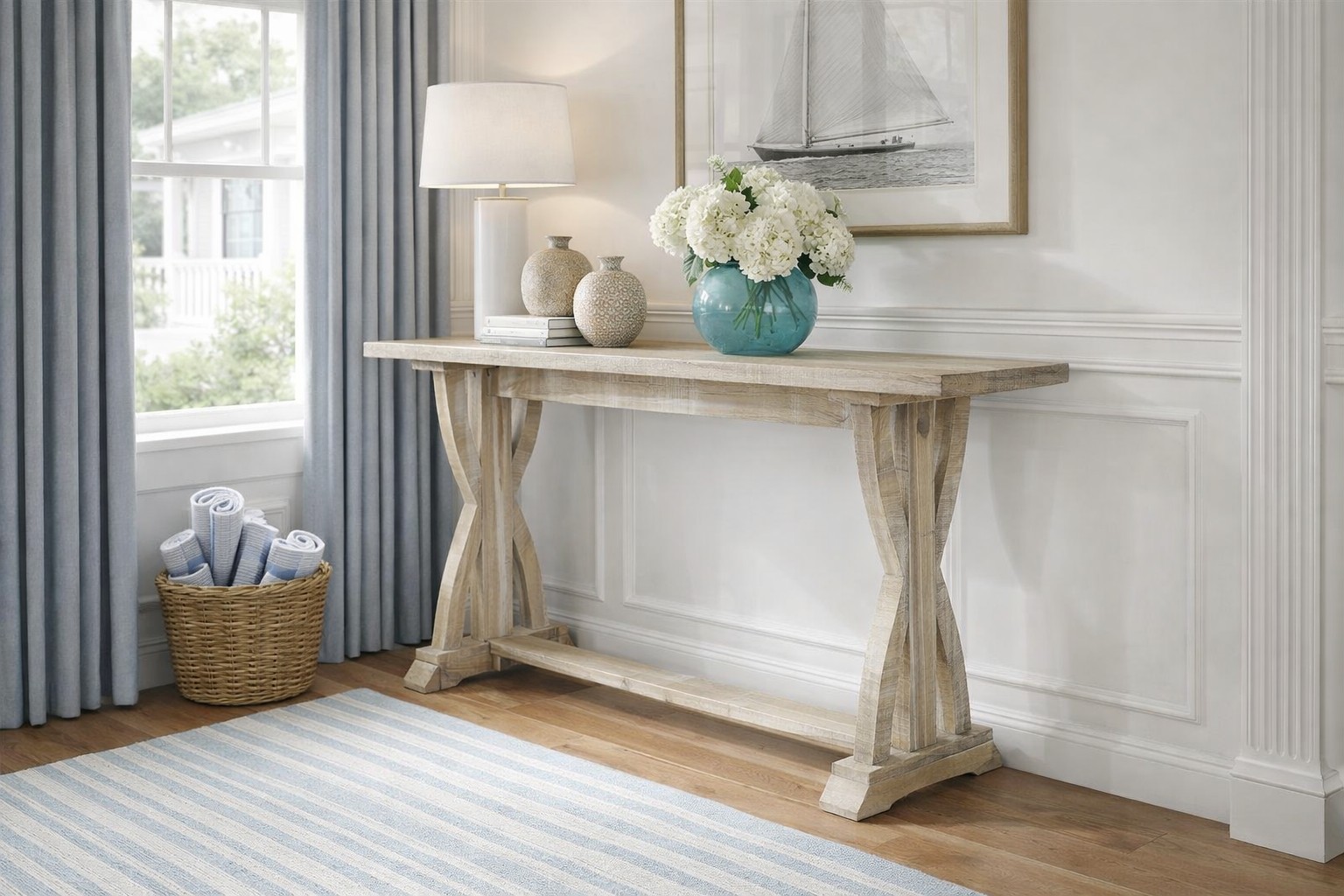 Livin Hill Konsolentisch Avola 132 cm Helles Naturholz