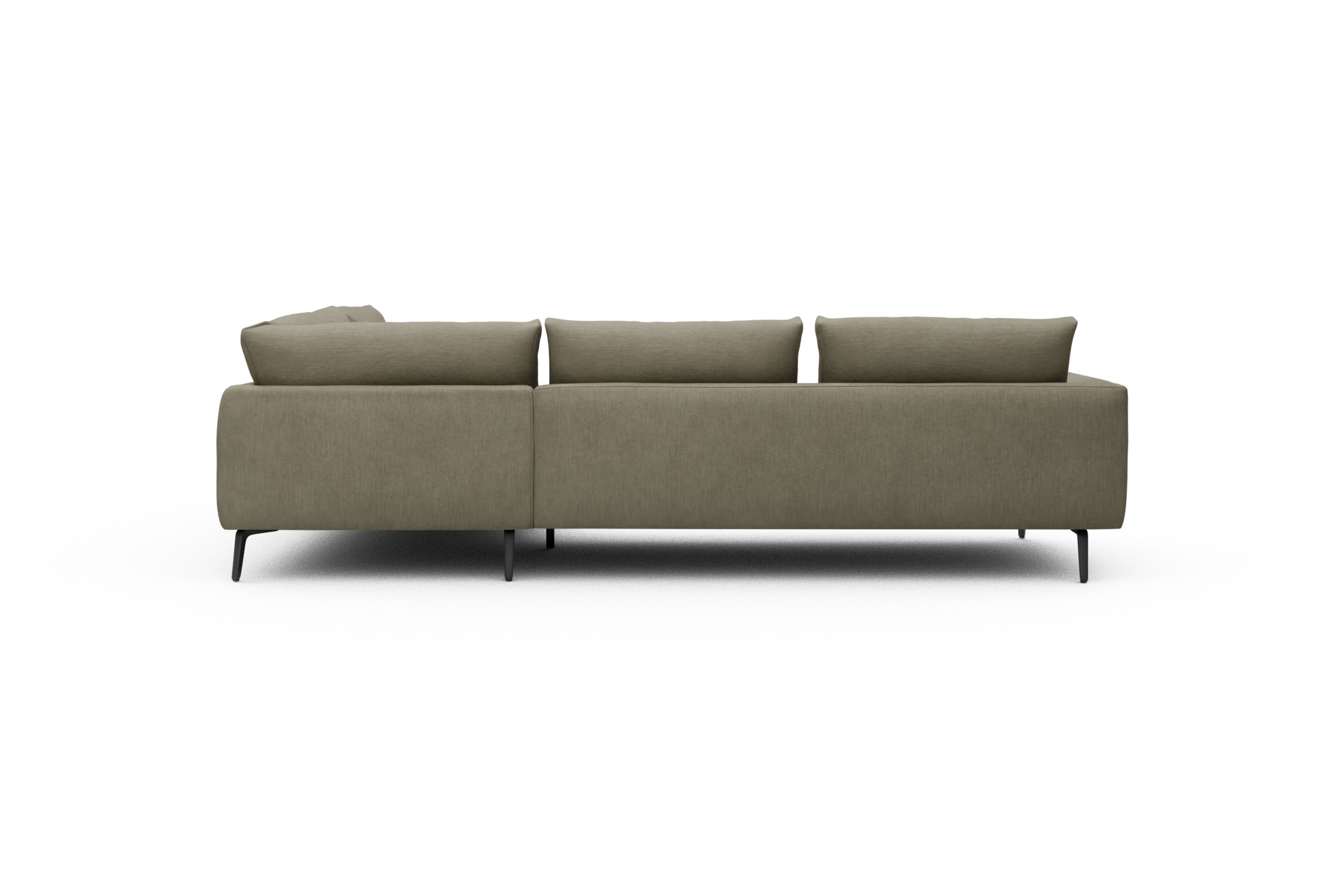 Ecksofa Karl Relax-Ecke rechts mit 2,5-Sitzer Vivus-Dusty-Sand