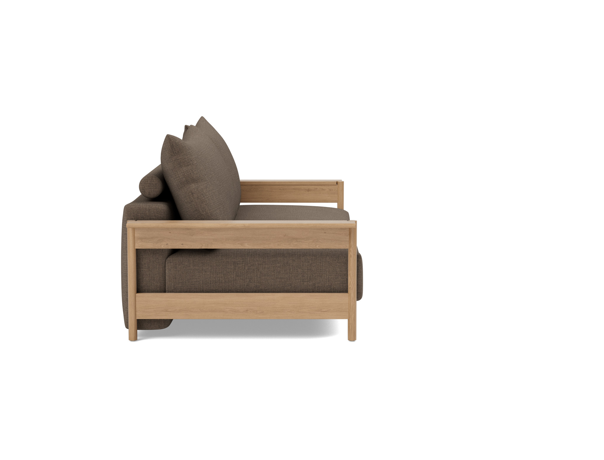 Schlafsofa Malloy Wood Chenille Esina 411-Cedar-Brown