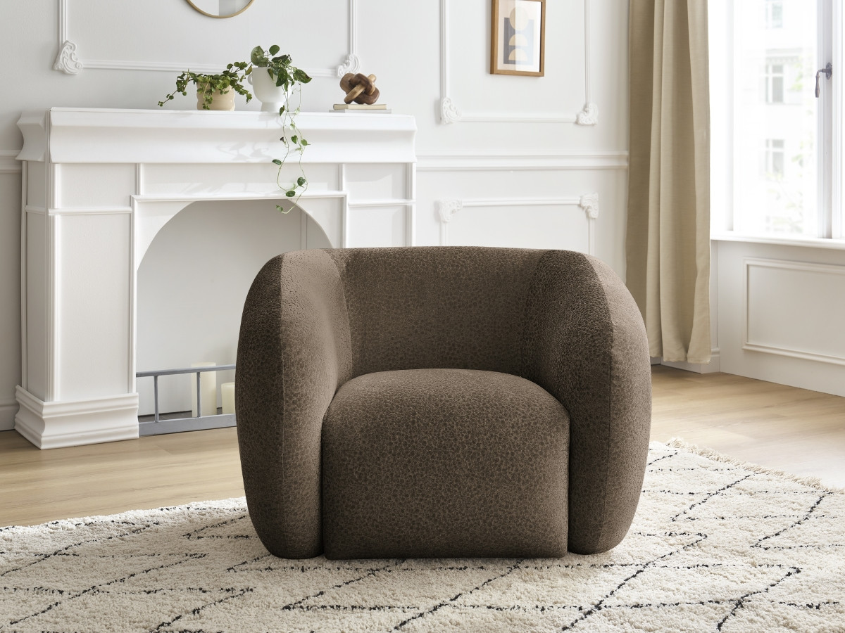 Bobochic Celine Sessel Strukturstoff Braun
