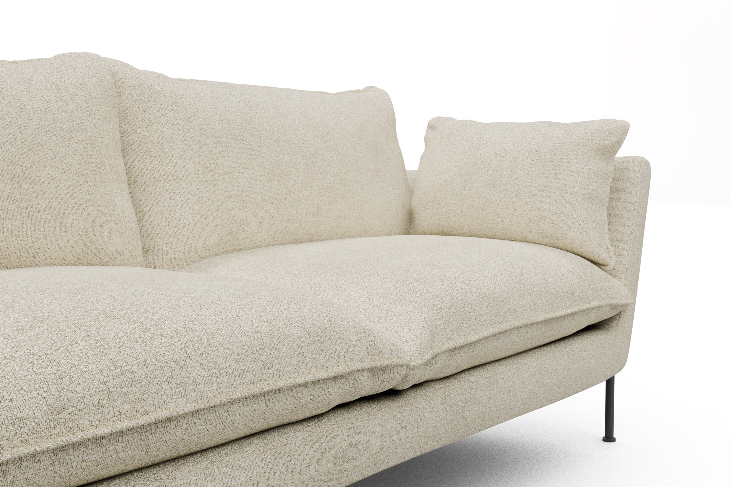 Sofa Anton PREMIUM 2-Sitzer Boucle-Off-White