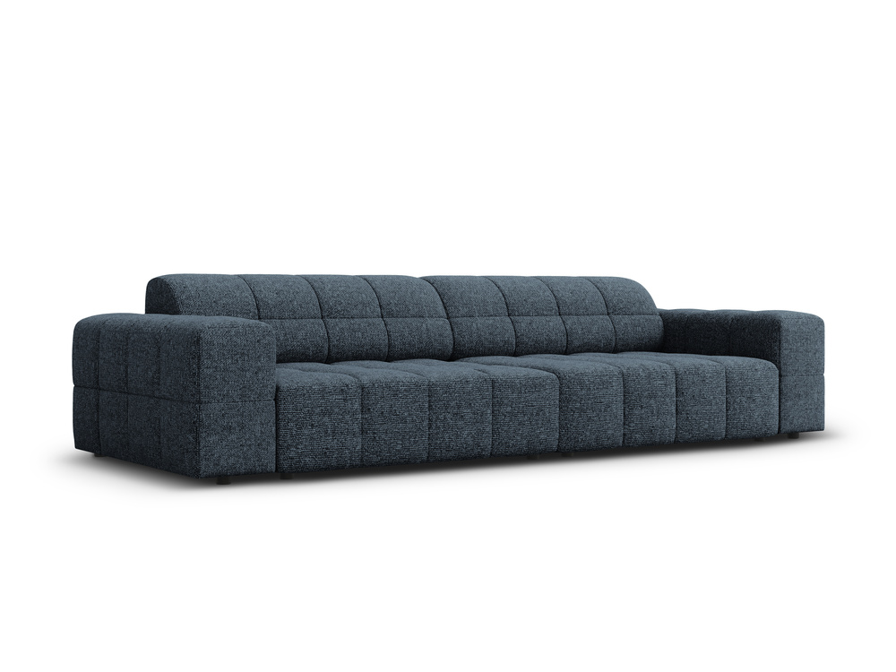 Cosmopolitan Design Sofa Chicago 4-Sitzer Chenille Haga Königsblau