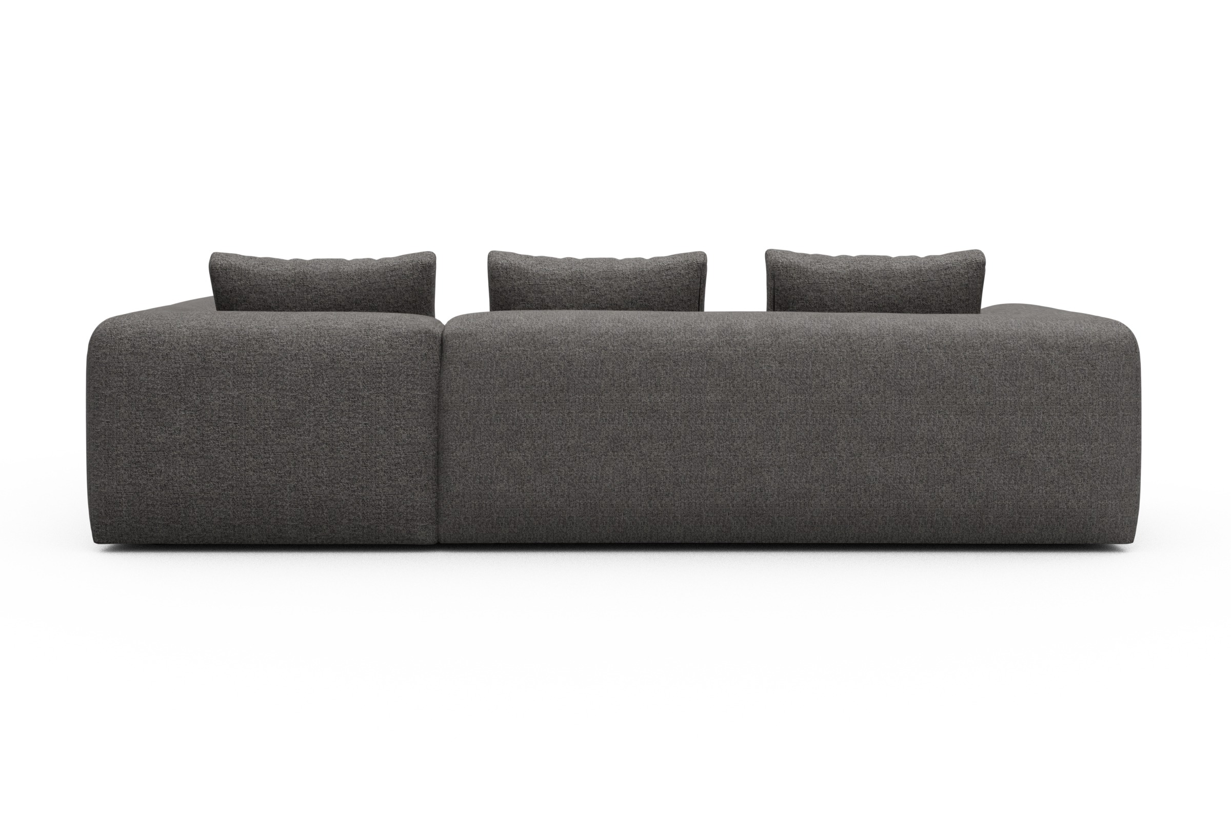 Ecksofa Fred 2x 2,5-Sitzer rechts offen Carreno-Salt-and-Pepper