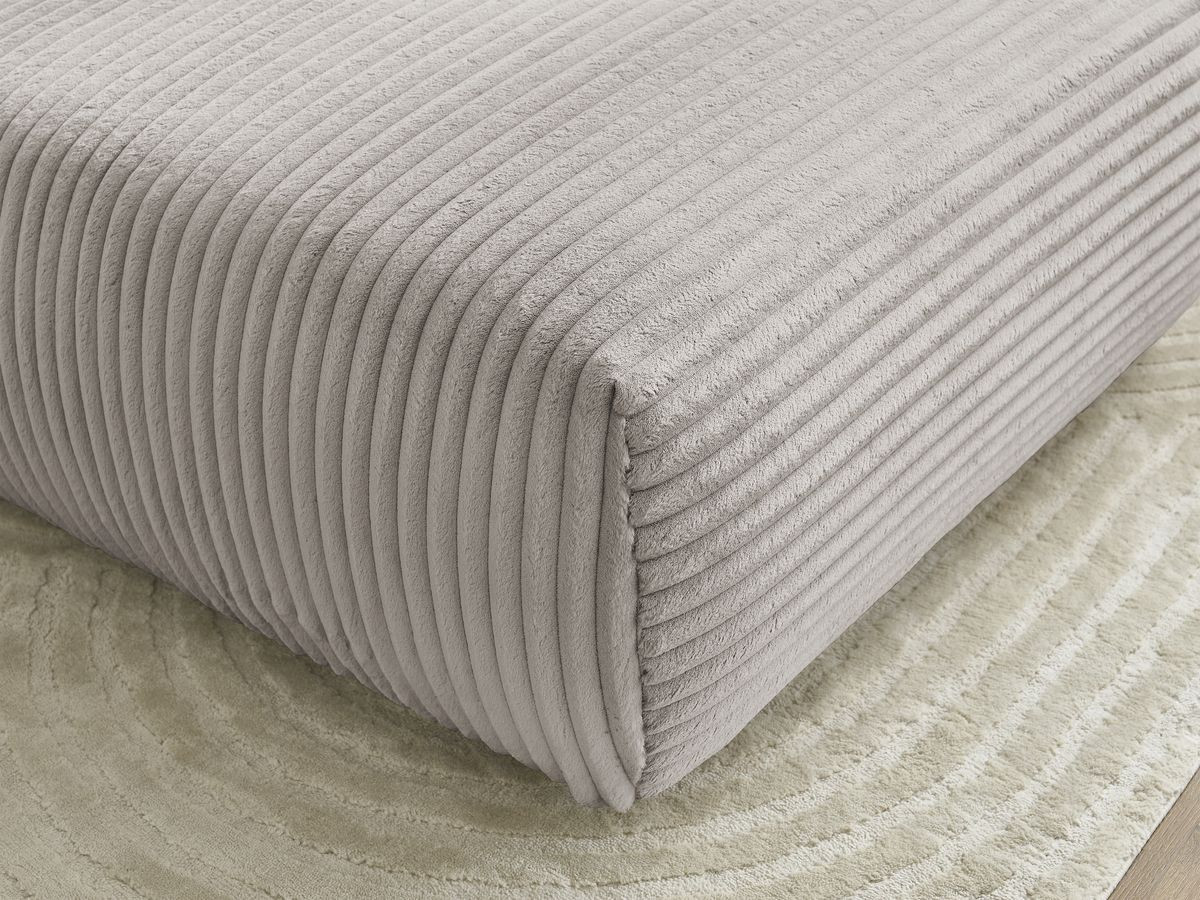 Bobochic Lucien Pouf Breitcord weich Taupe